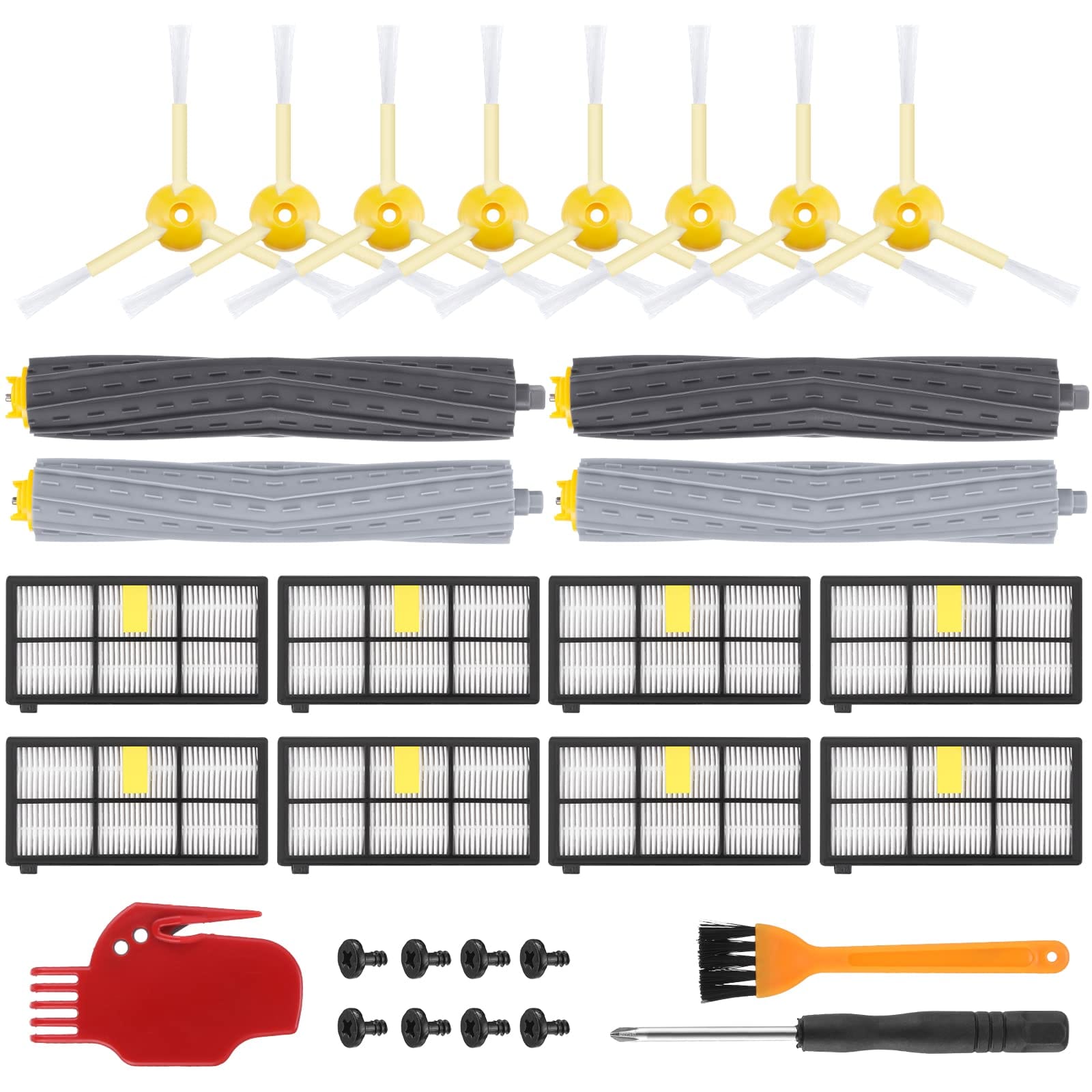Irobot Roomba 800 900 Series Replacement Parts Kit with Filters, Brushes, and Accessories