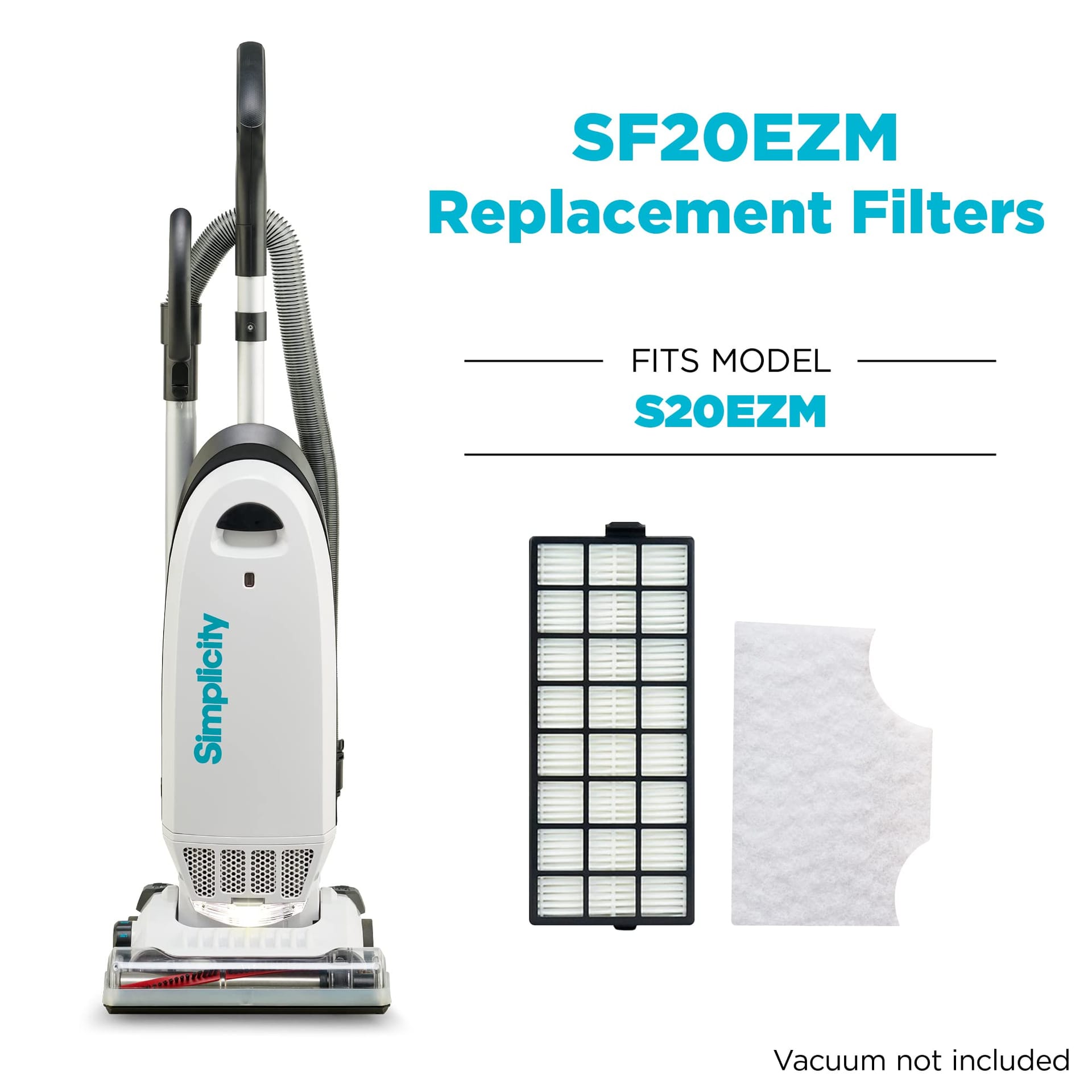Genuine Simplicity Vacuums SF20Ezm HEPA Media Filter Set - Replacement Filter for Allergy Upright Vacuum Cleaner - Review Image 3