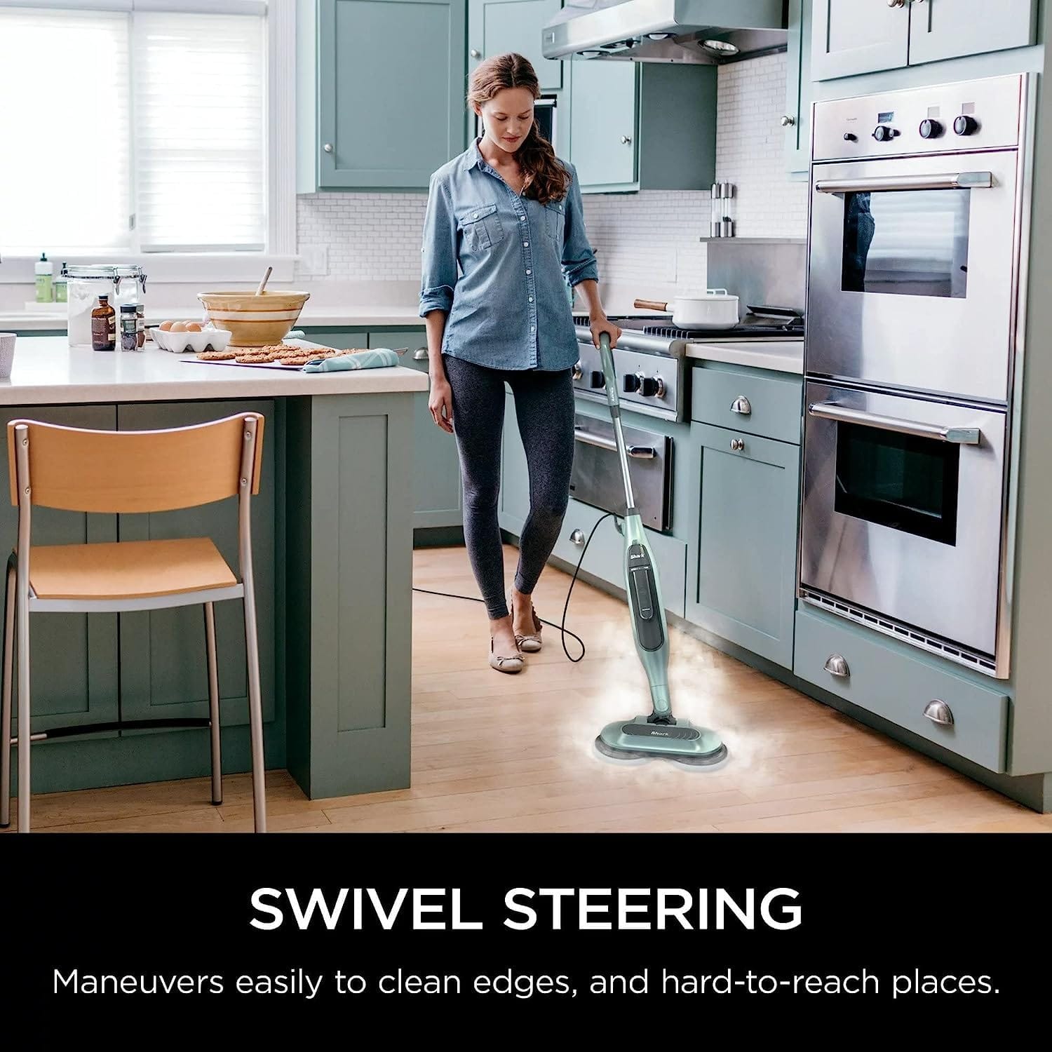 Renewed Shark S7000Amz All-In-One Hard Floor Steam Mop, Scrubbing & Sanitizing - Pure Water - Review Image 4