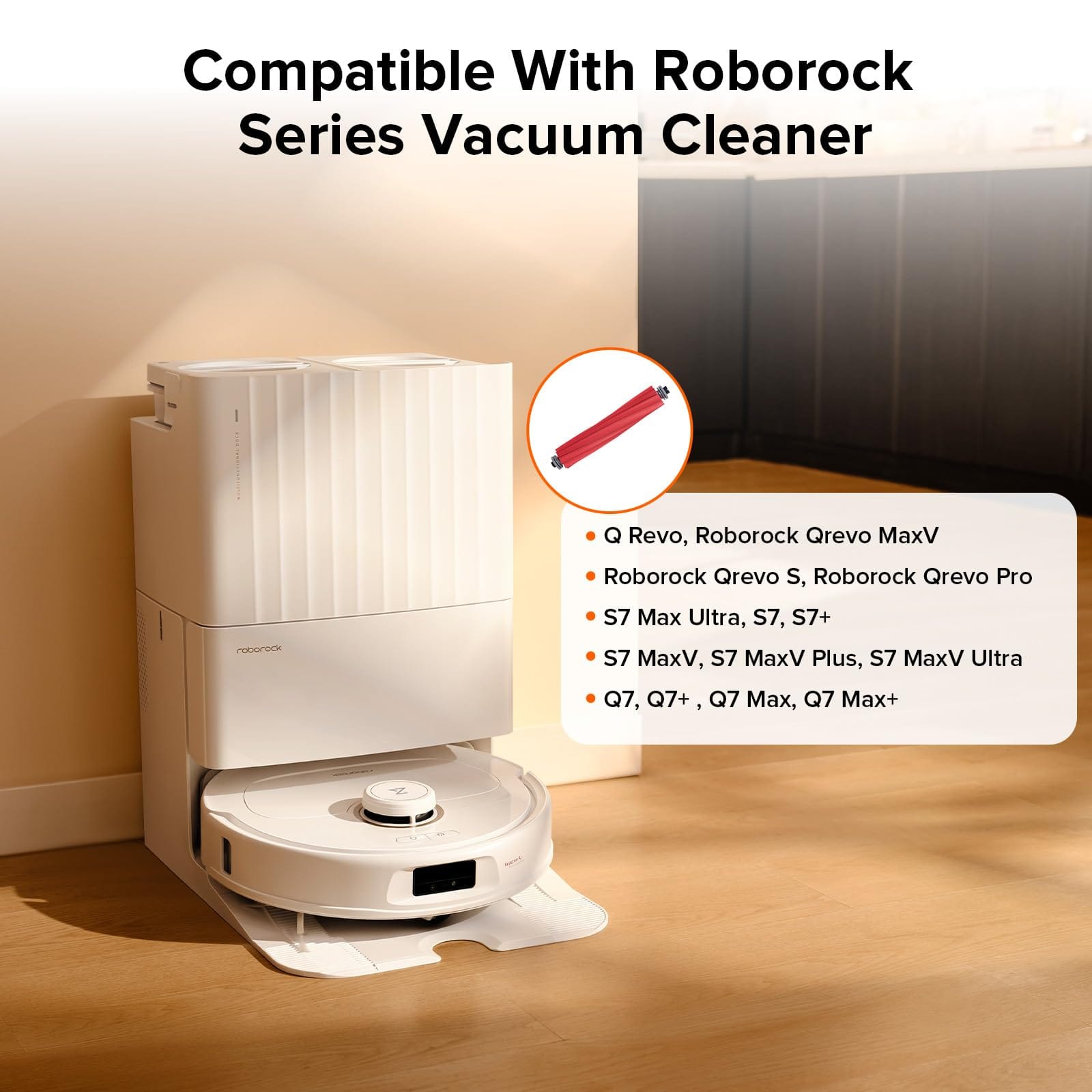 Roborock S7 Rubber Main Brush Replacement Kit for Q Revo Series Robot Vacuums - Review Image 2