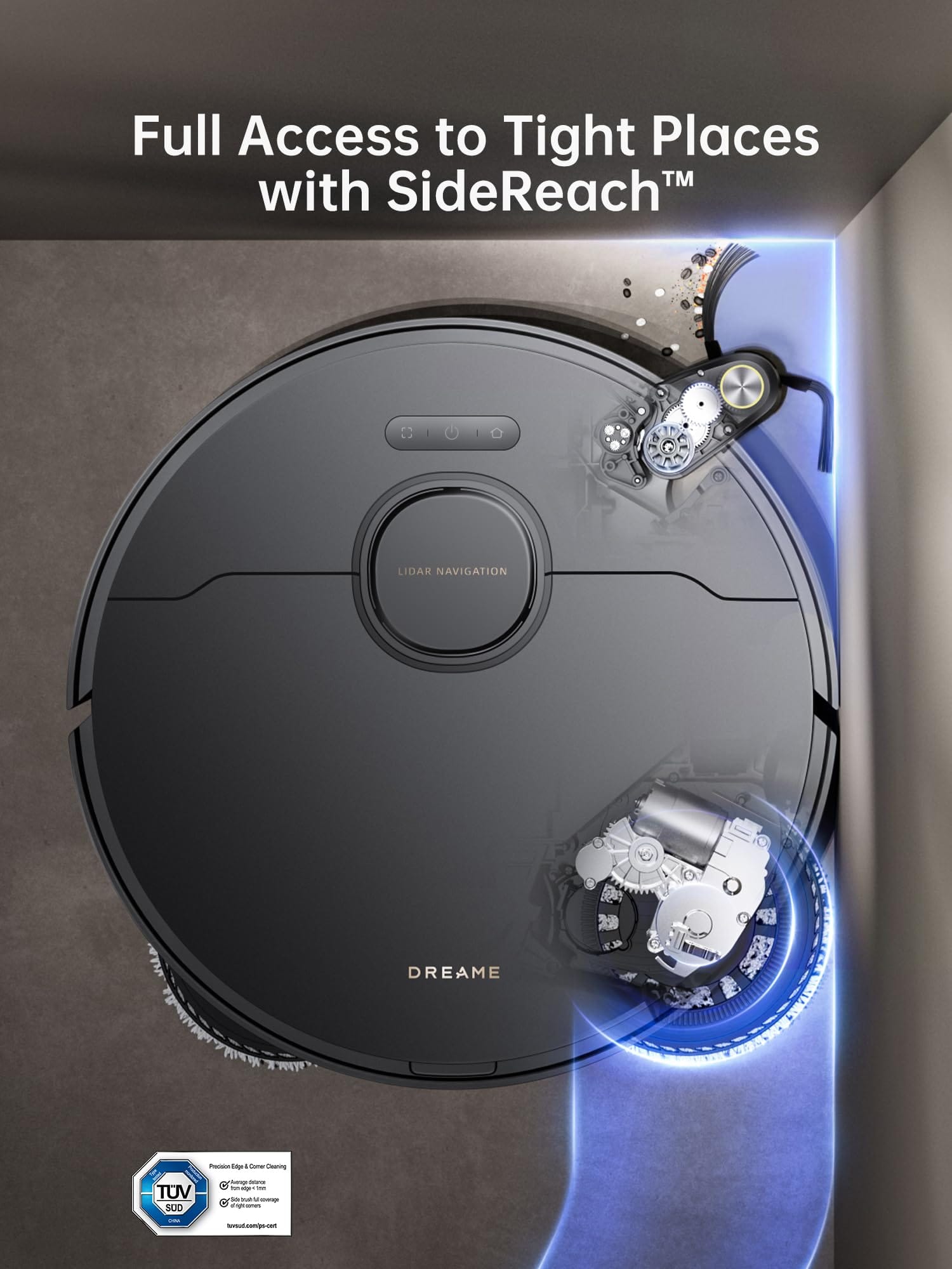 Ultra Powerful Dreame X40 Robot Vacuum with Self-Emptying Base and Liftable Mop - Review Image 3