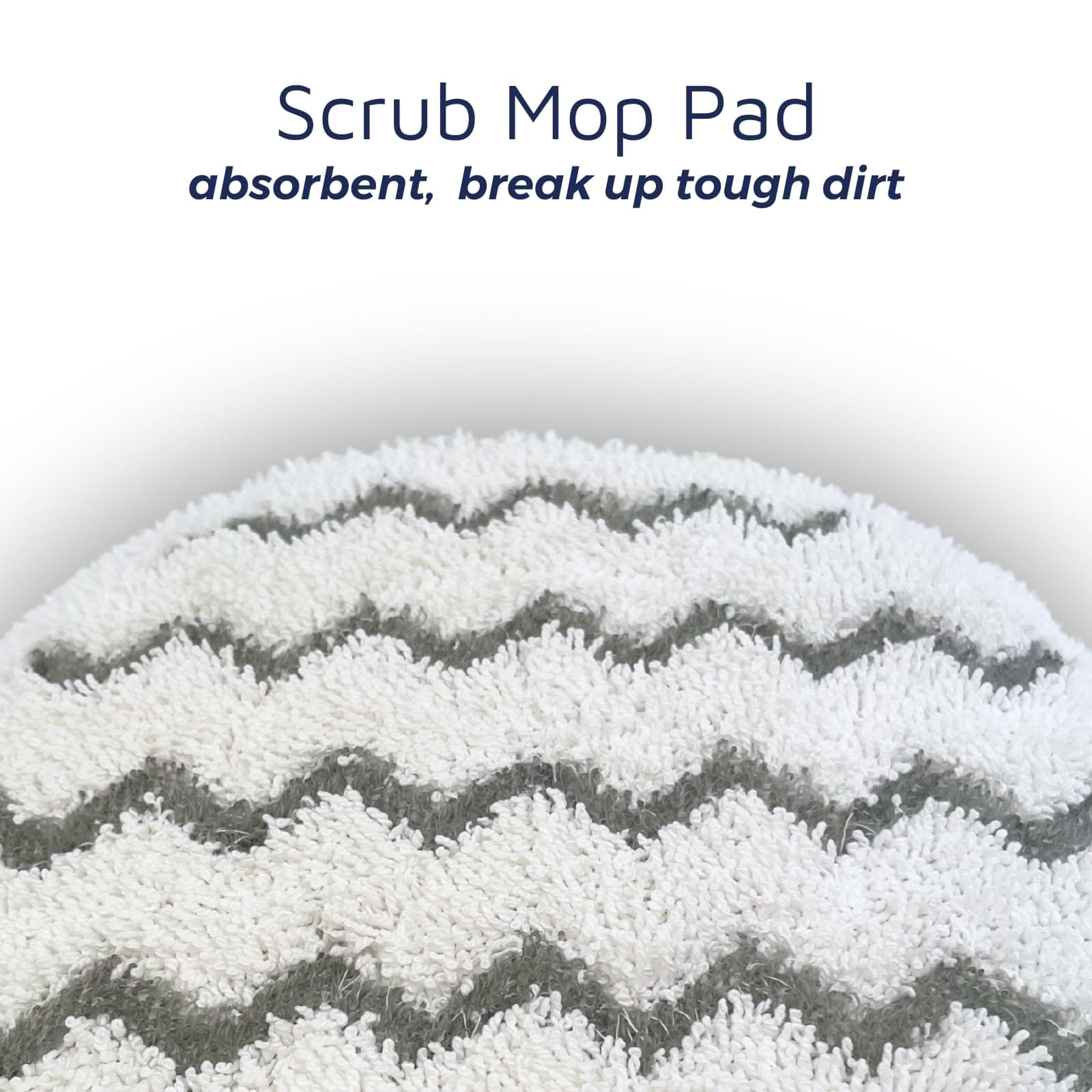 Rotating Steam Mop Pads (6 Pack) Compatible with Bissell Spinwave Smartsteam Scrubbing Steam Mop - Review Image 2