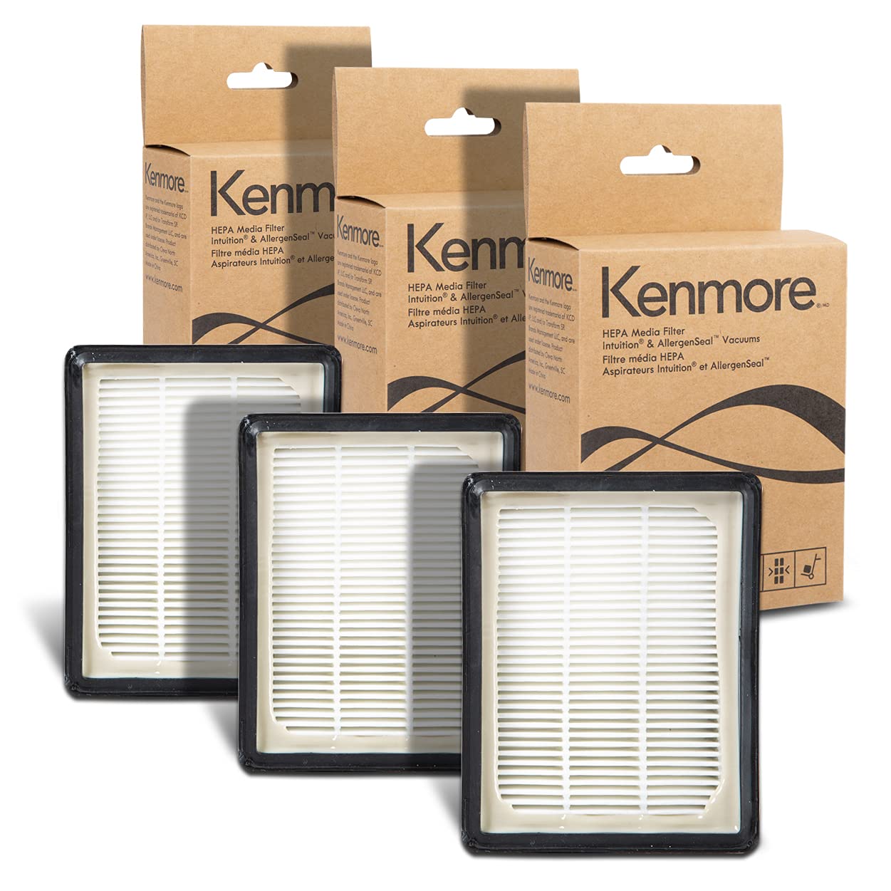 Kenmore K3010 HEPA Replacement Filter Kit for Upright Vacuum Cleaners - Compatible with Bu4022, Bu4050, Bu4020, Bu4018, Bu3040, Du2012, Du2015, Du5080, Du5092, Du2001