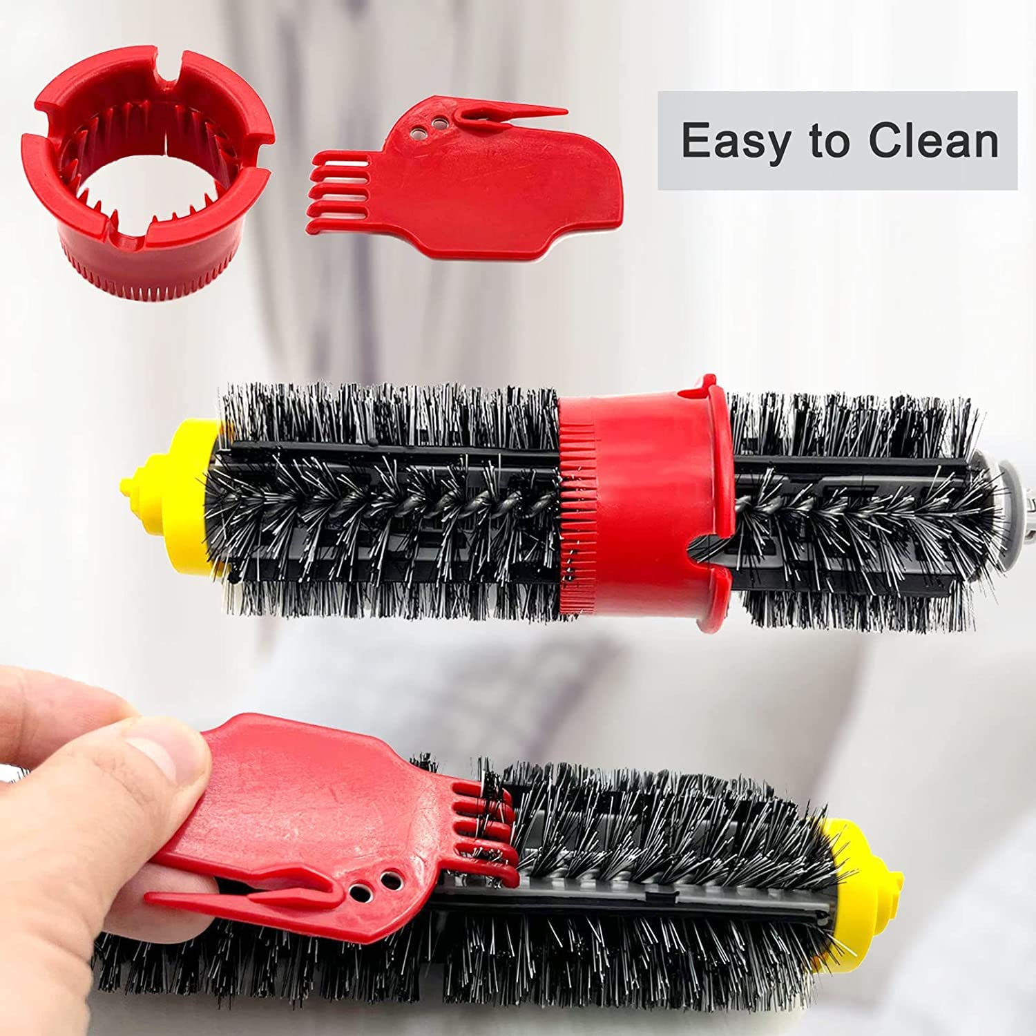 Mochenli Replacement Parts For Irobot Roomba 600 Series 675 692 694 690 680 660 651 650 614 610 500 Series 595 585 564 552 Vacuum Robotic,8 Side Brush, 2 Main Roller Brush, 6 Filter, 1 Caster Wheel - Review Image 5