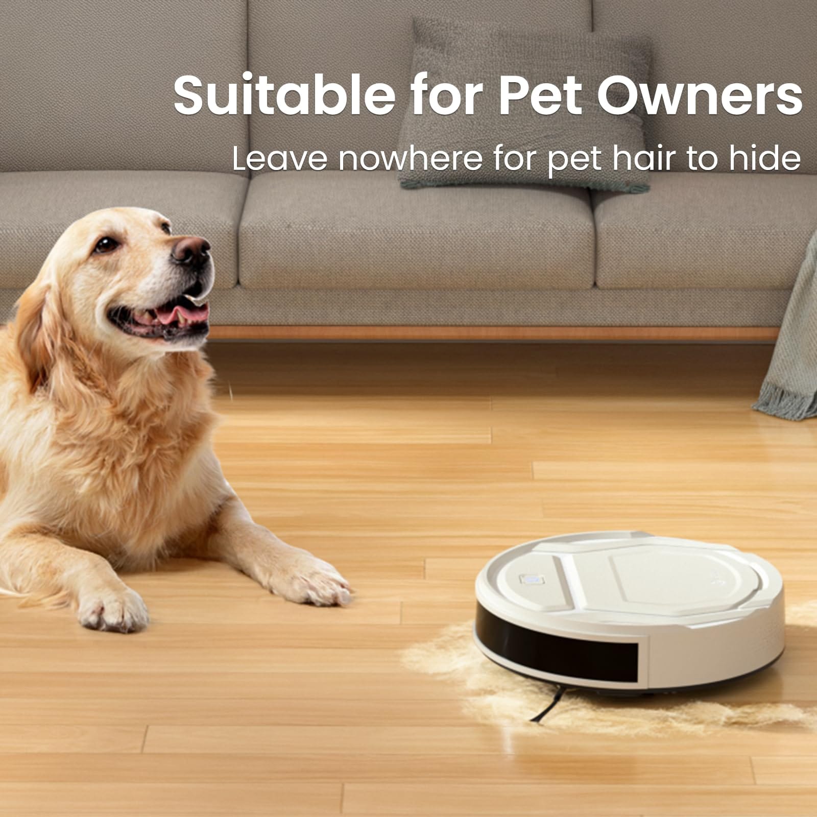 Lefant Robot Vacuum M210 Pro - Powerful 2200Pa Suction, Self-Charging, Ideal for Pet Hair, Hardwood Floors - Review Image 2