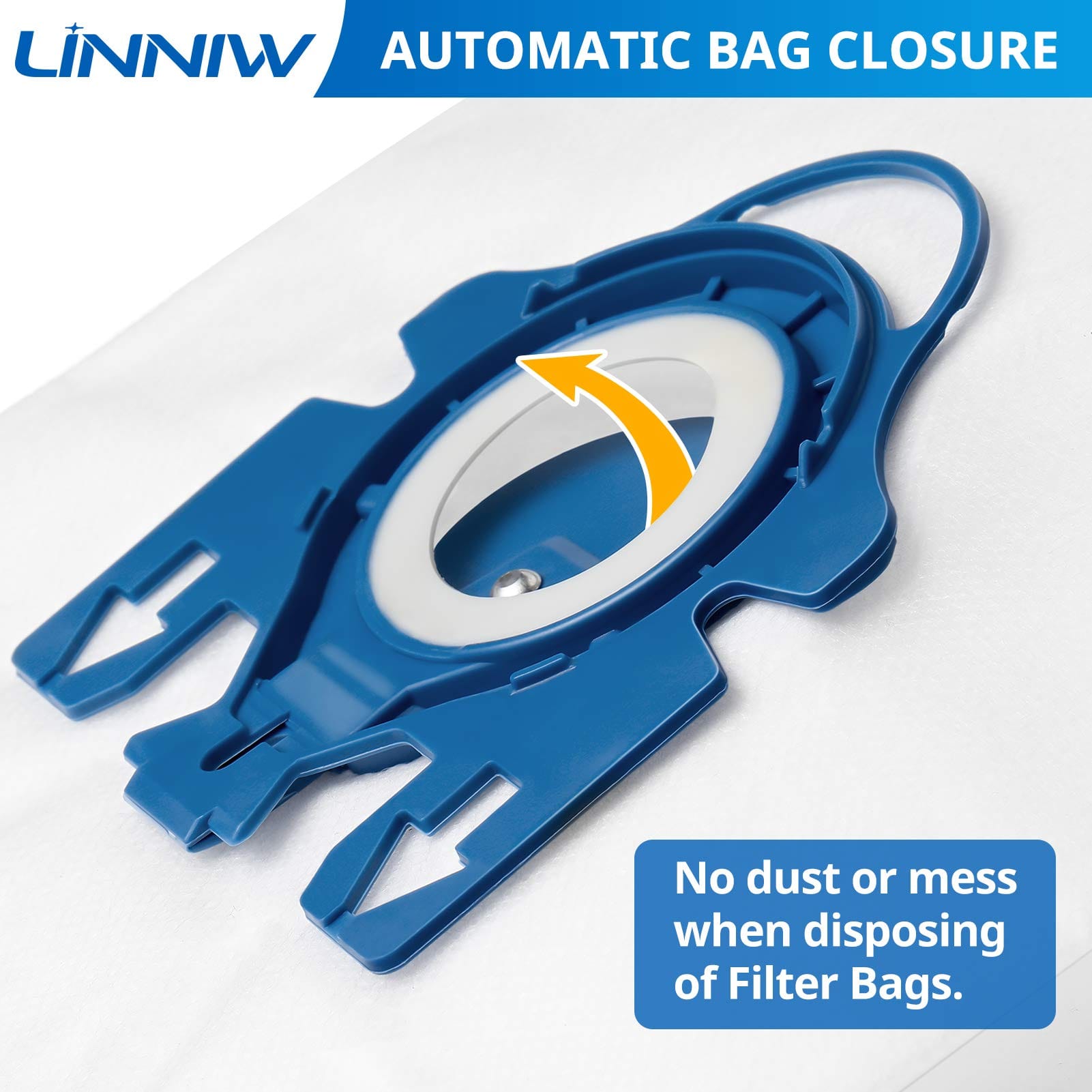 12 Pack Compatible Miele GN Airclean Vacuum Bags for Multiple Canister Vacuum Cleaner Models - Review Image 3