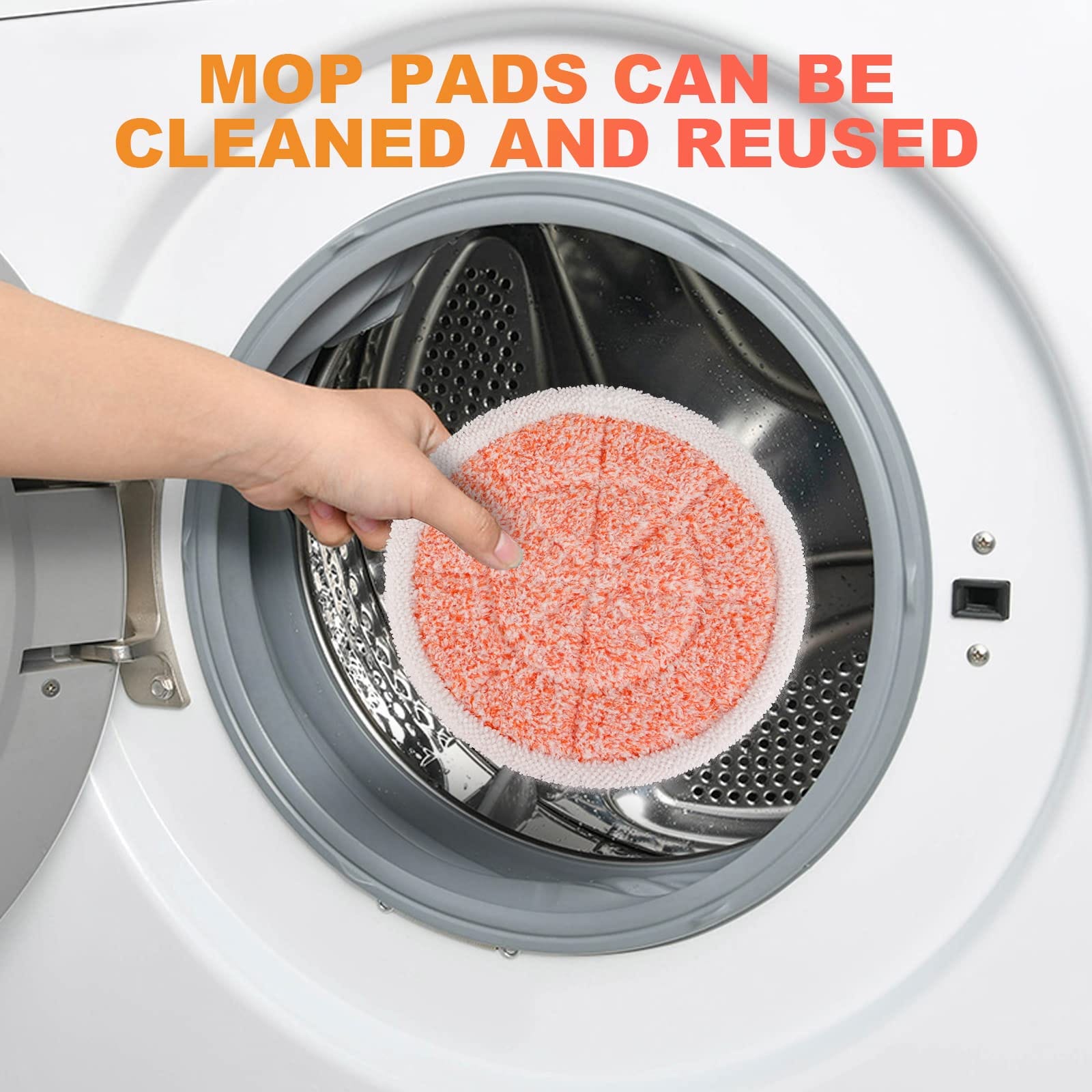 Shark S7000 Series Steam Mop Replacement Pads - 6 Pack Reusable Mop Head Refill - Review Image 4
