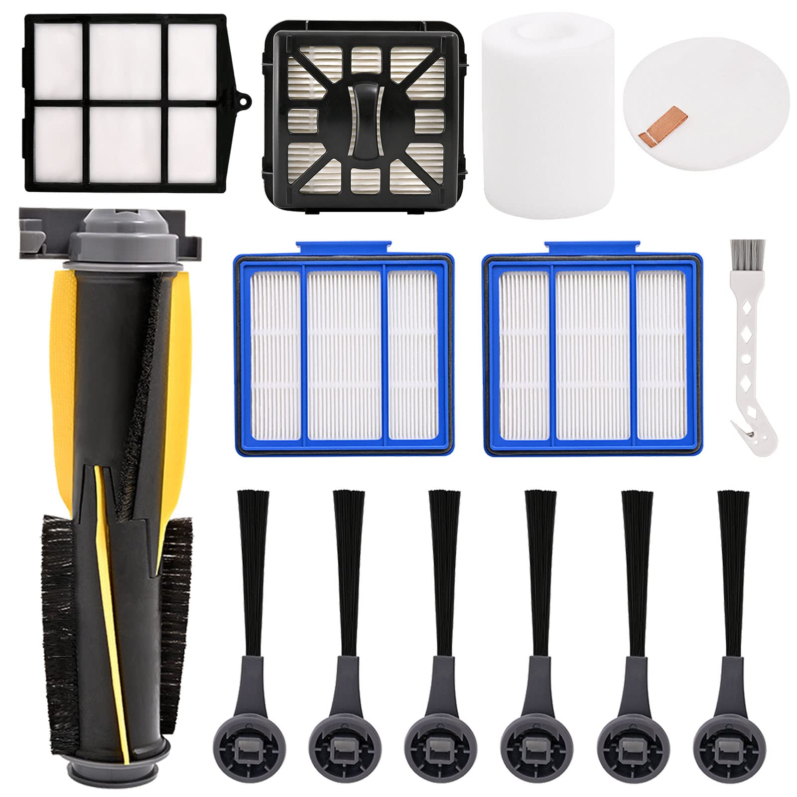 Compatible Replacement Parts Kit for Shark AV911S RV912S RV913S AV1002AE IQ R101AE (RV1001AE) Robot Vacuum Cleaner