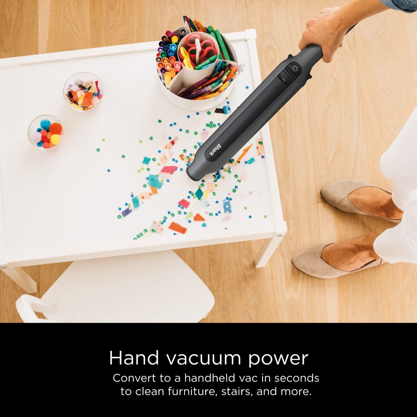 Shark Wandvac System Pet Ultra-Lightweight Cordless Stick Vacuum with Charging Dock - WS642, Grey - Review Image 4