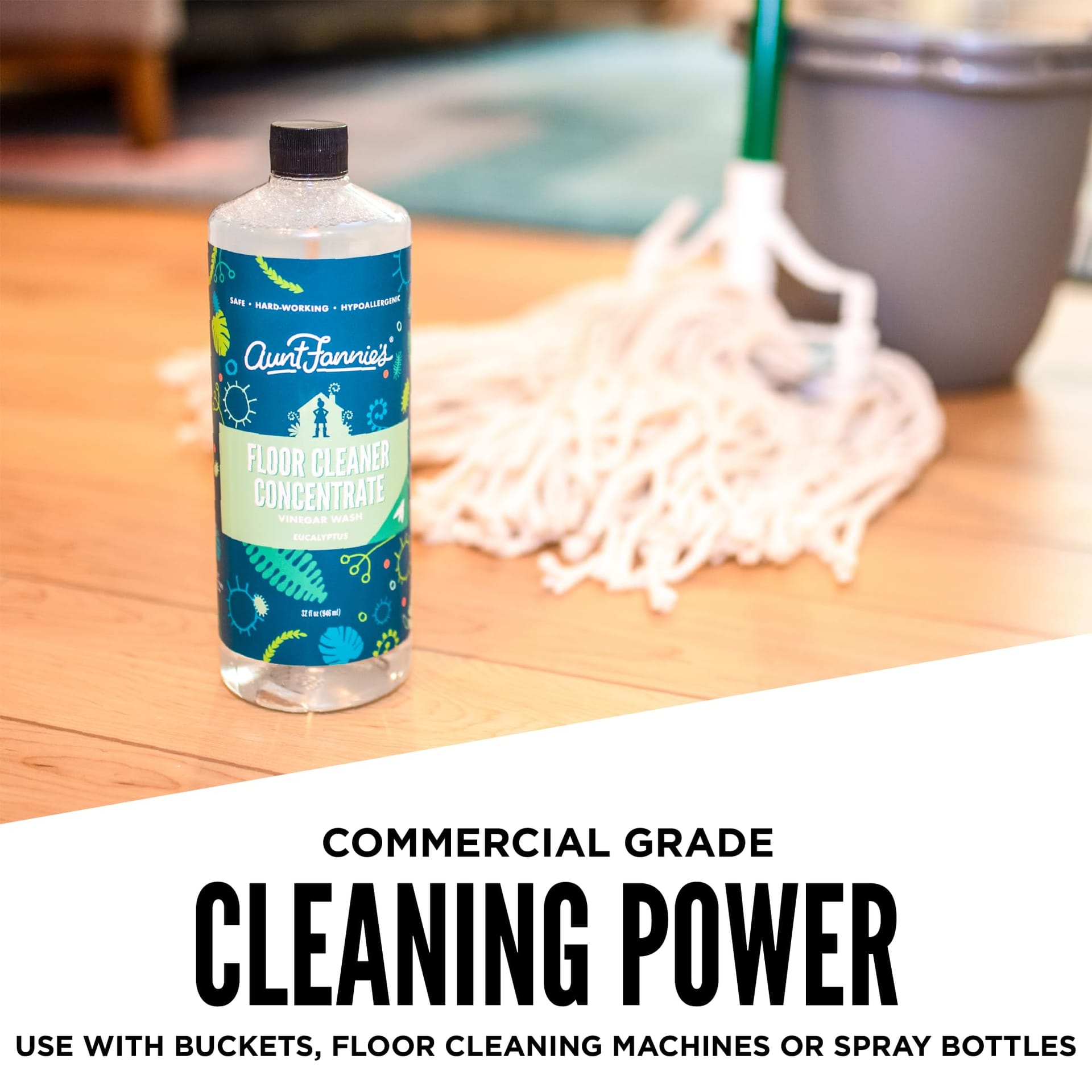 Aunt Fannie's Eucalyptus Multi-Surface Vinegar Cleaning Kit: All-Purpose Spray, Wipes, & Floor Cleaner Bundle - Review Image 5