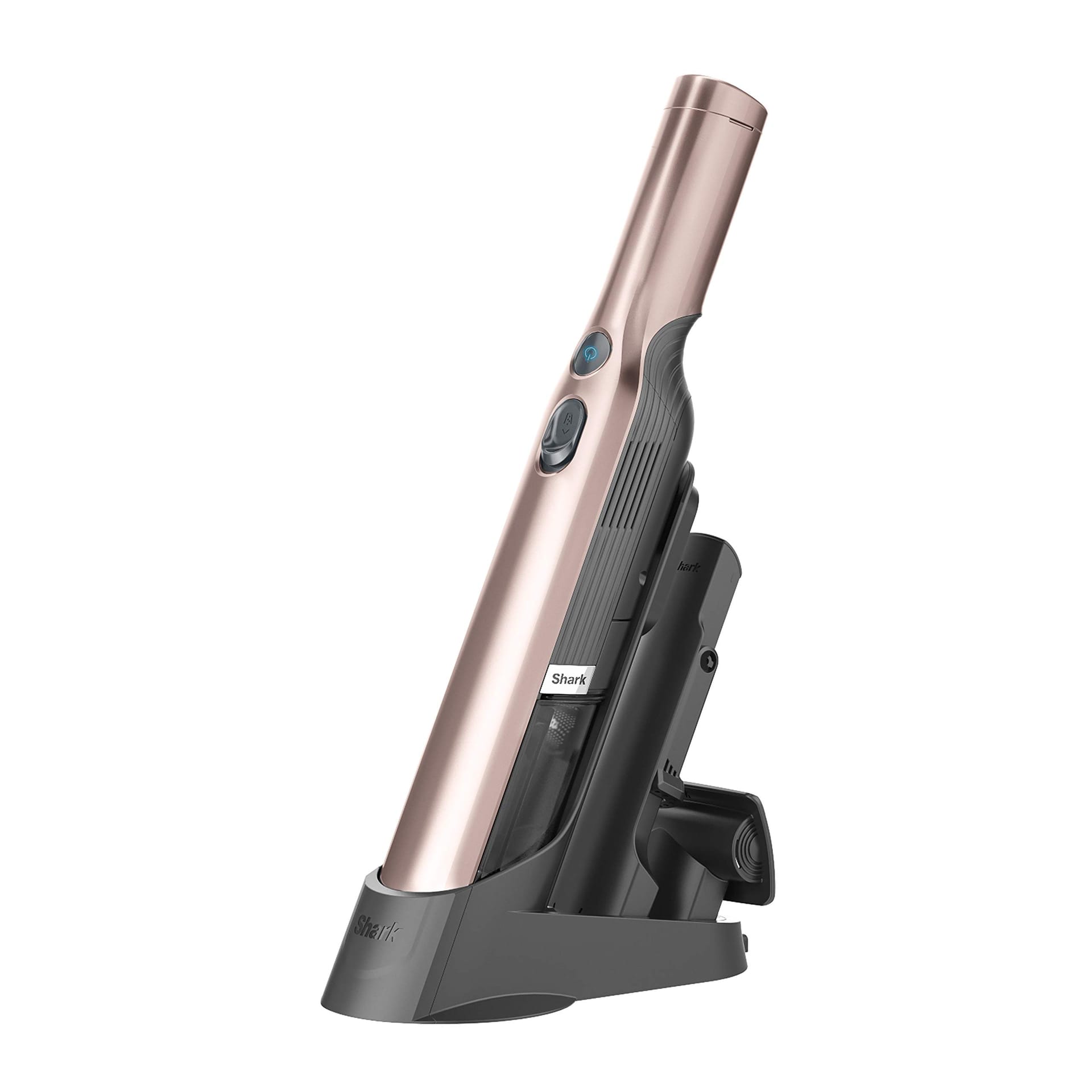 Shark WV201RGBRN Wandvac Cordless Handheld Vacuum Cleaner - Rose Gold, Lightweight Portable 1.4 lbs, Powerful Suction, Charging Dock, One-Touch Empty