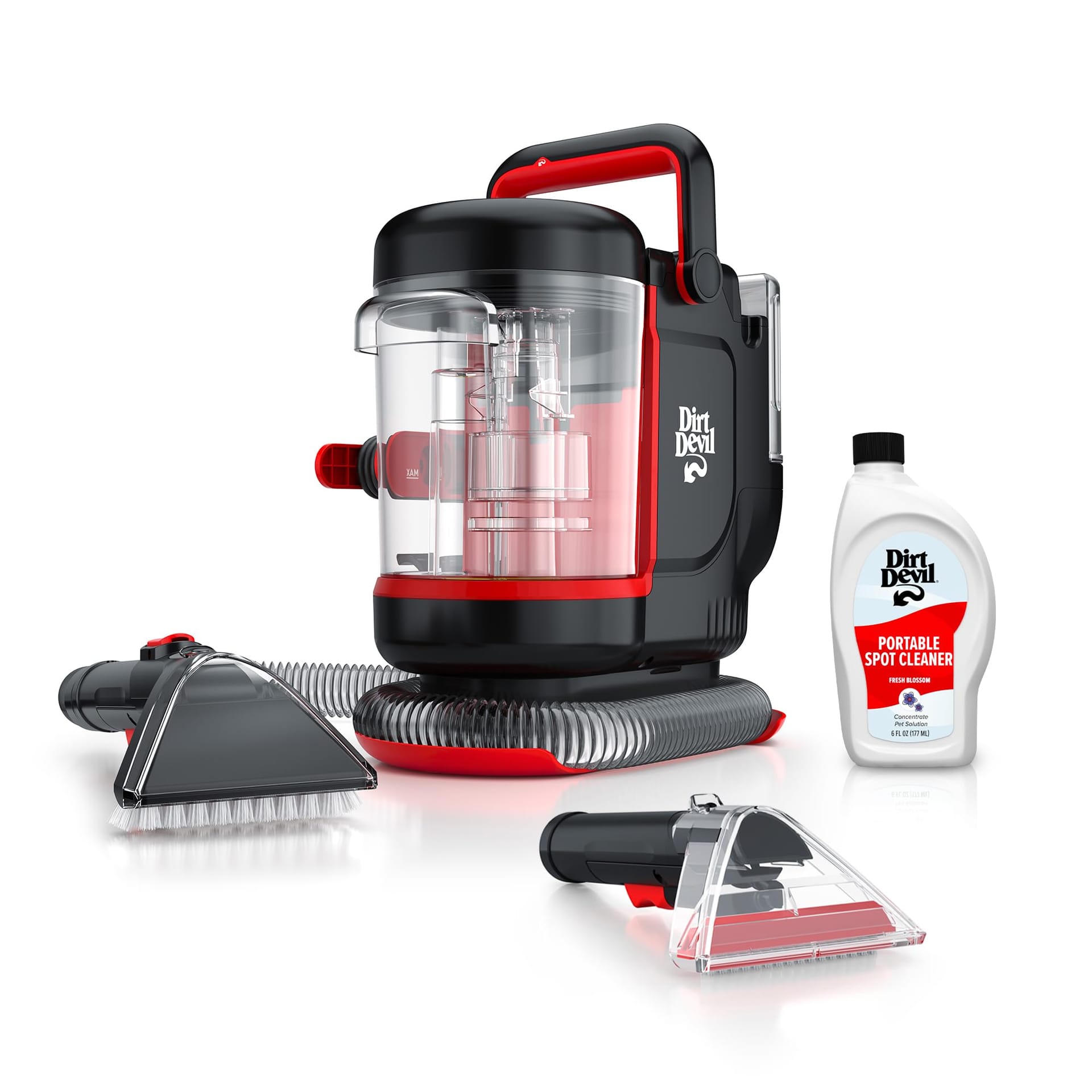 Dirt Devil Portable Spot Carpet Cleaner for Carpet & Upholstery | Powerful Suction, Pet Stain Remover, Compact & Lightweight | FD13000 Black