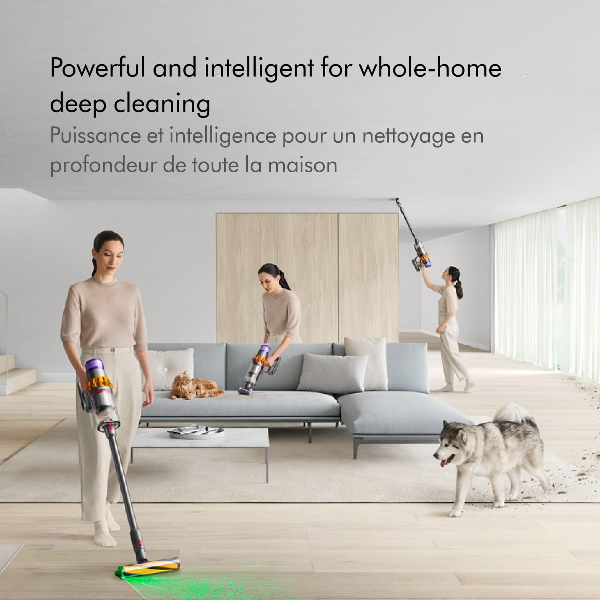 Dyson V15 Detect Cordless Vacuum Cleaner - Ultimate Whole-Home Cleaning Power in Yellow/Nickel - Review Image 2