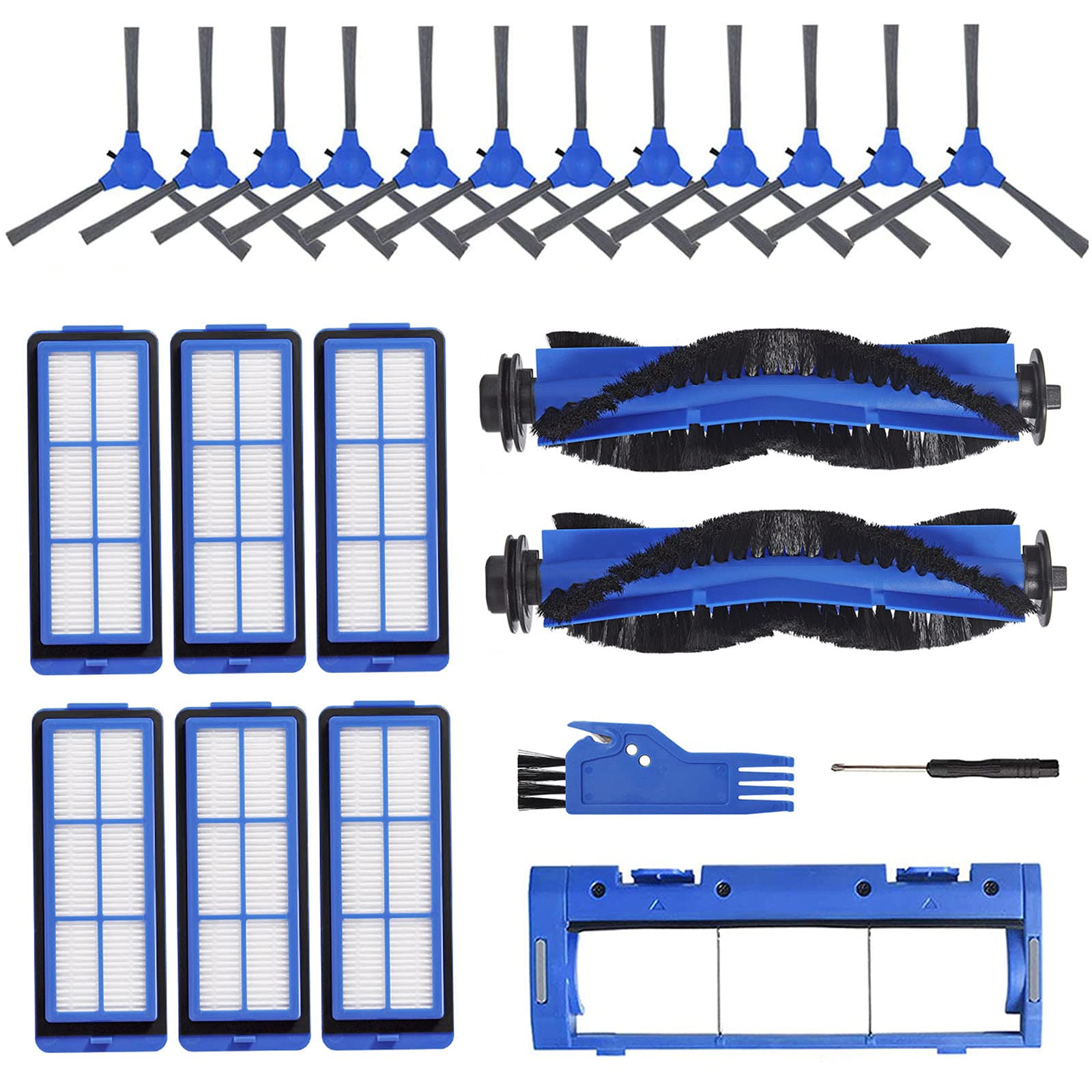 Replacement Parts for Eufy RoboVac 11S Max, 15C Max, 30C Max - Filters, Side Brushes, Main Brush