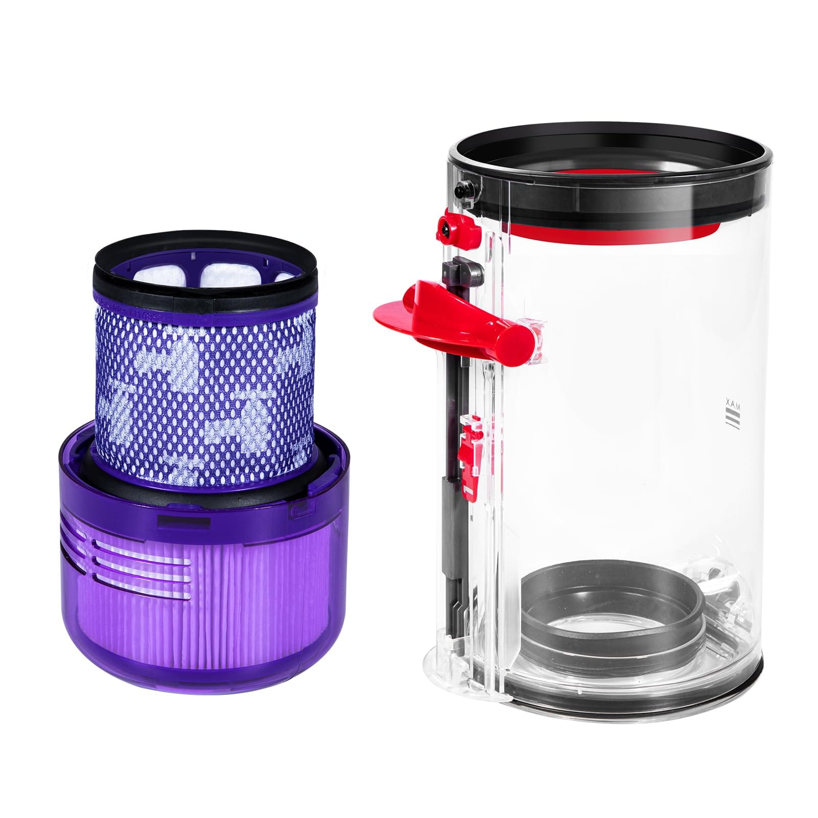 High-Quality Upgraded Canister Replacement for Dyson V11 V15 SV14 SV15 SV22 Vacuums with HEPA Filter - Compatible Parts 965443-01