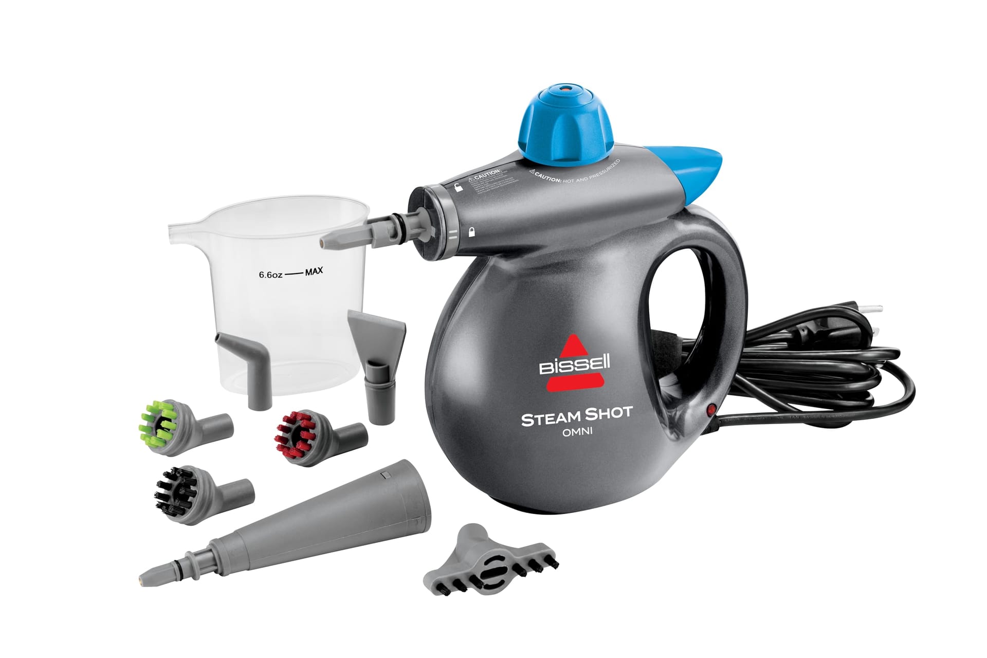 Bissell® Steam Shot™ Omni Handheld Steam Cleaner - Chemical-Free Sanitizing Power with 7 Cleaning Tools