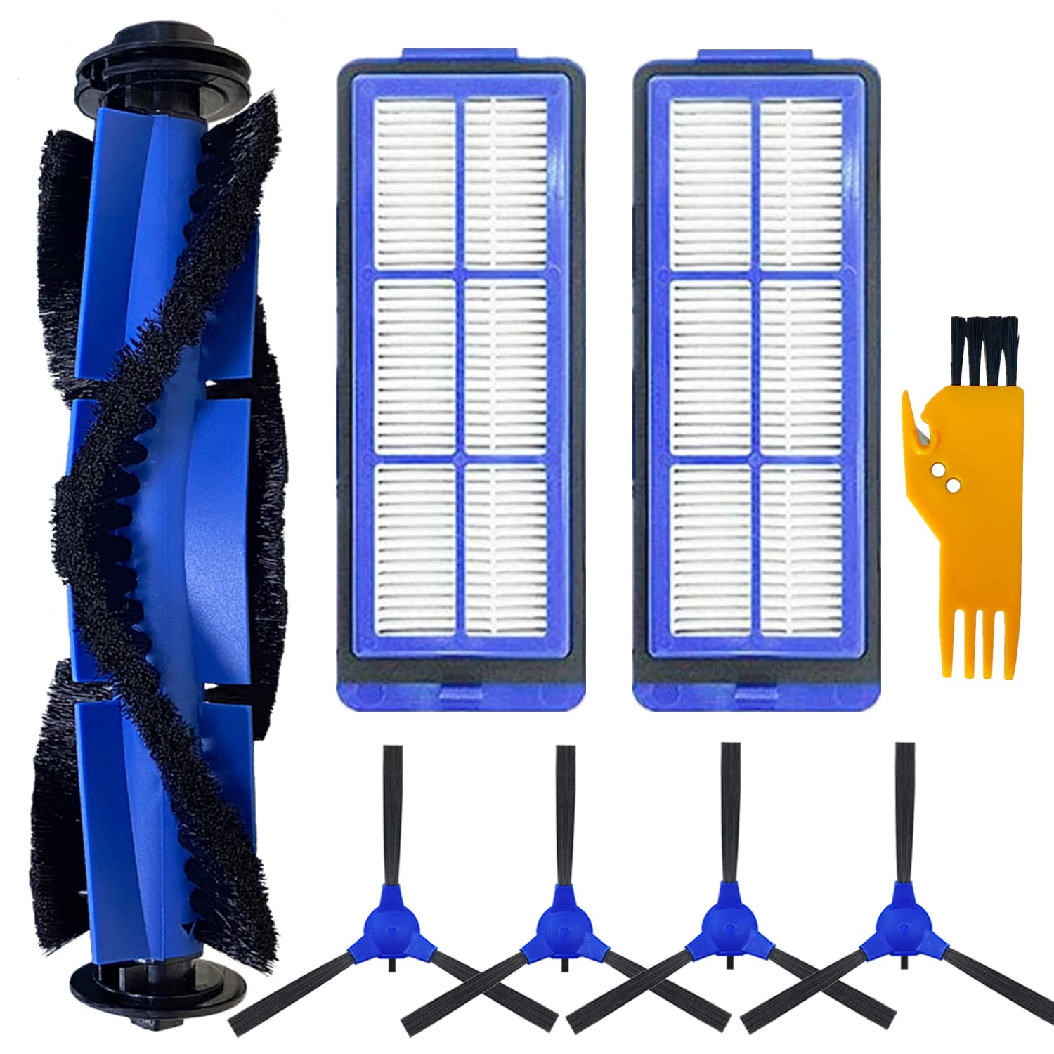 Eufy Robovac Replacement Parts Kit for Pet Hair Vacuum - Filter, Hepa, Main Brush, Roller Brush, Side Brush - Compatible with Eufy 11S Max, G20, 15C Max, 30C Max, G30, G30 Edge, G30 Hybrid, G30 Verge, G10 Hybrid
