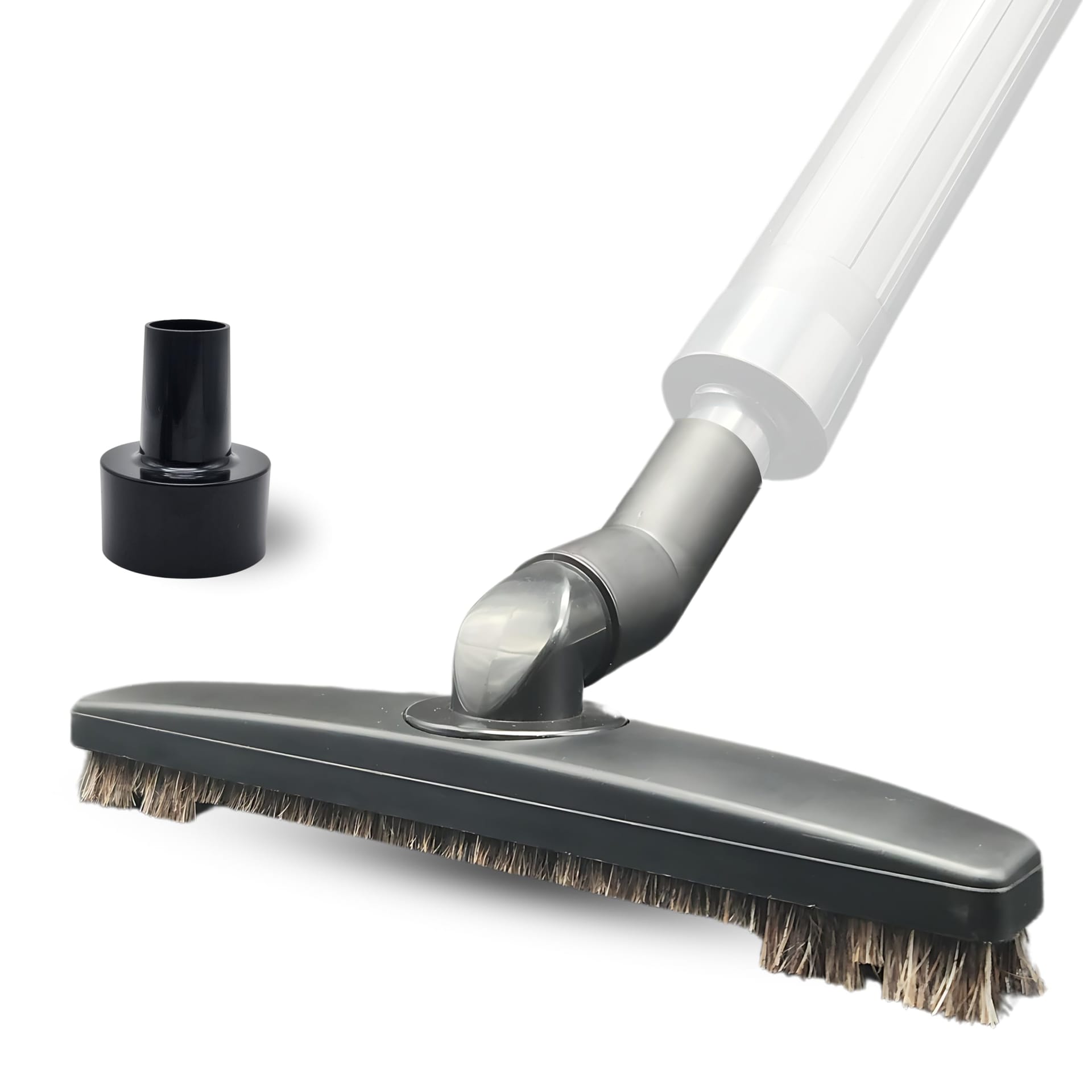 Horse Hair Soft Bristle Vacuum Brush Attachment for Shop-Vac - Flexible Head for Low Carpet, Hardwood, Tiles, and Hard Floors (1 1/4'' & 2 1/2'' Accessories)