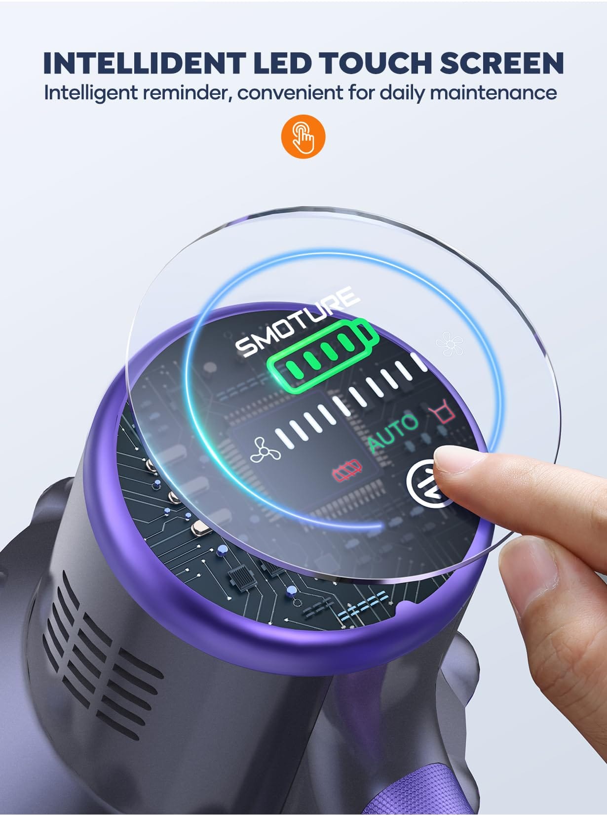 Powerful Cordless Vacuum Cleaner with 2 Batteries, 110 Mins Runtime - Ideal for Home, Pet Hair, Carpet, and Floors - Review Image 5