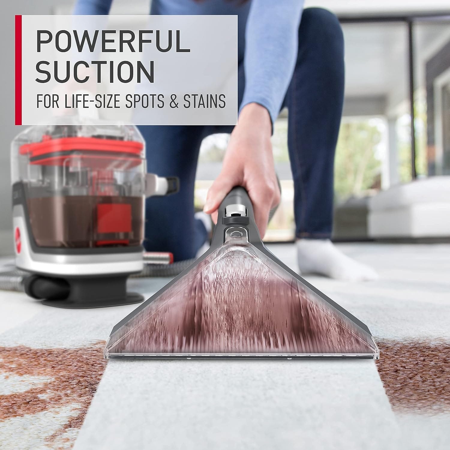 Hoover FH14000 CleanSlate Portable Carpet Cleaner - Certified Renewed for Powerful Suction and HEPA Filter - Review Image 2
