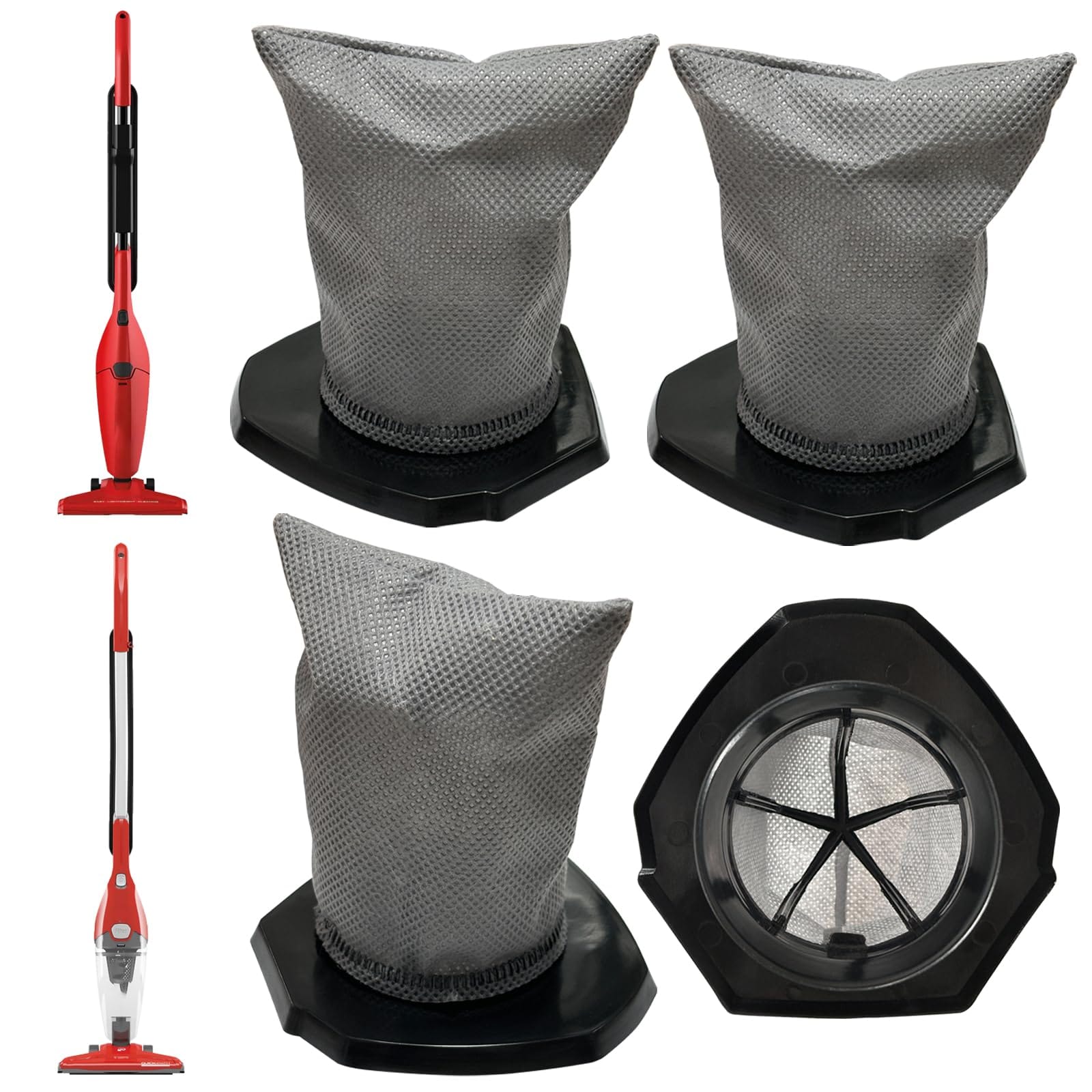 Aolleteau 4 Pack F113 HEPA Filter Replacement Bundle for Dirt Devil Stick Vacuums SD20000RED & SD22010