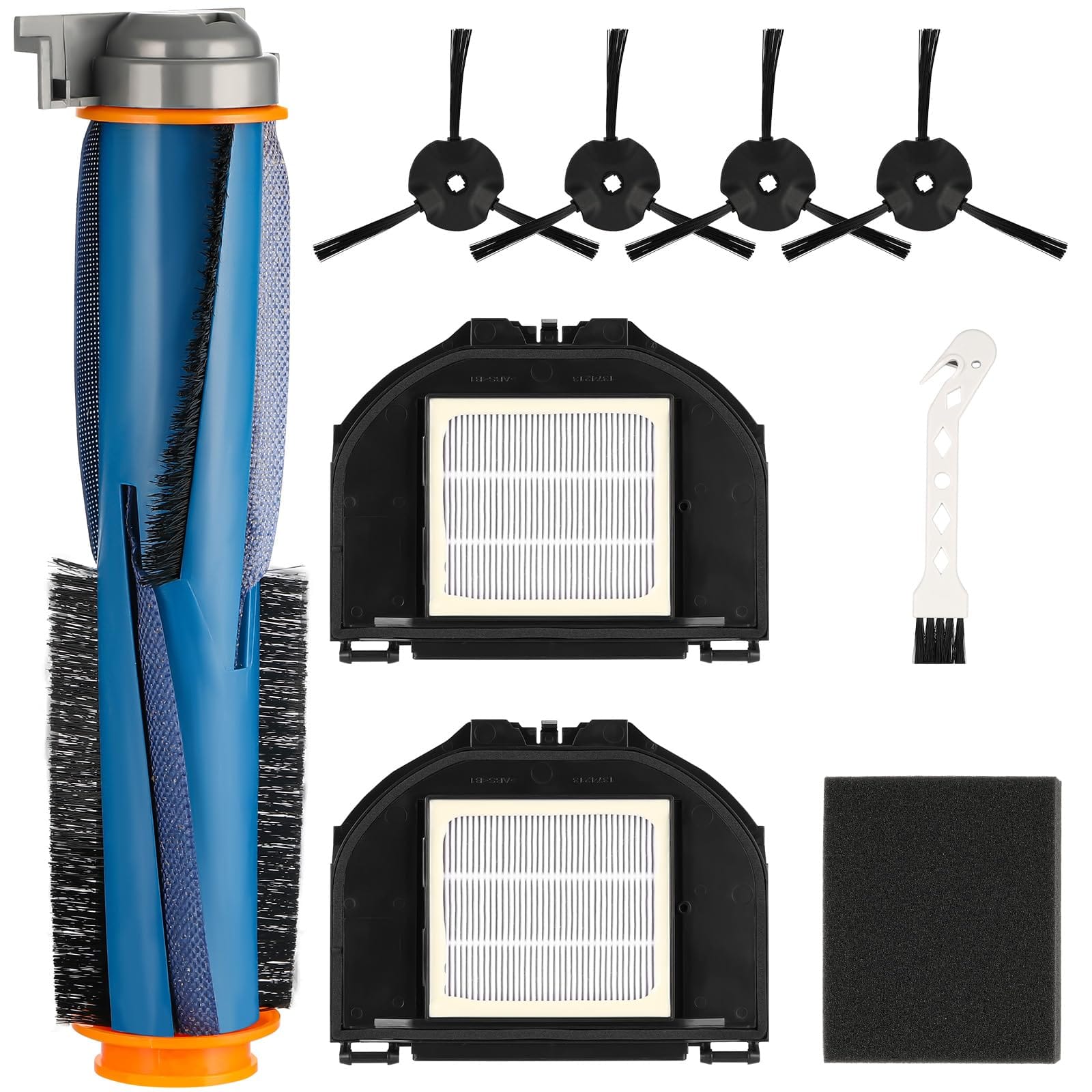 Shark RV2310AE Matrix Robot Vacuum Cleaner Replacement Parts Kit with Main Brush, Hepa Filters, Side Brushes, Sponge Filter, and Cleaning Brush