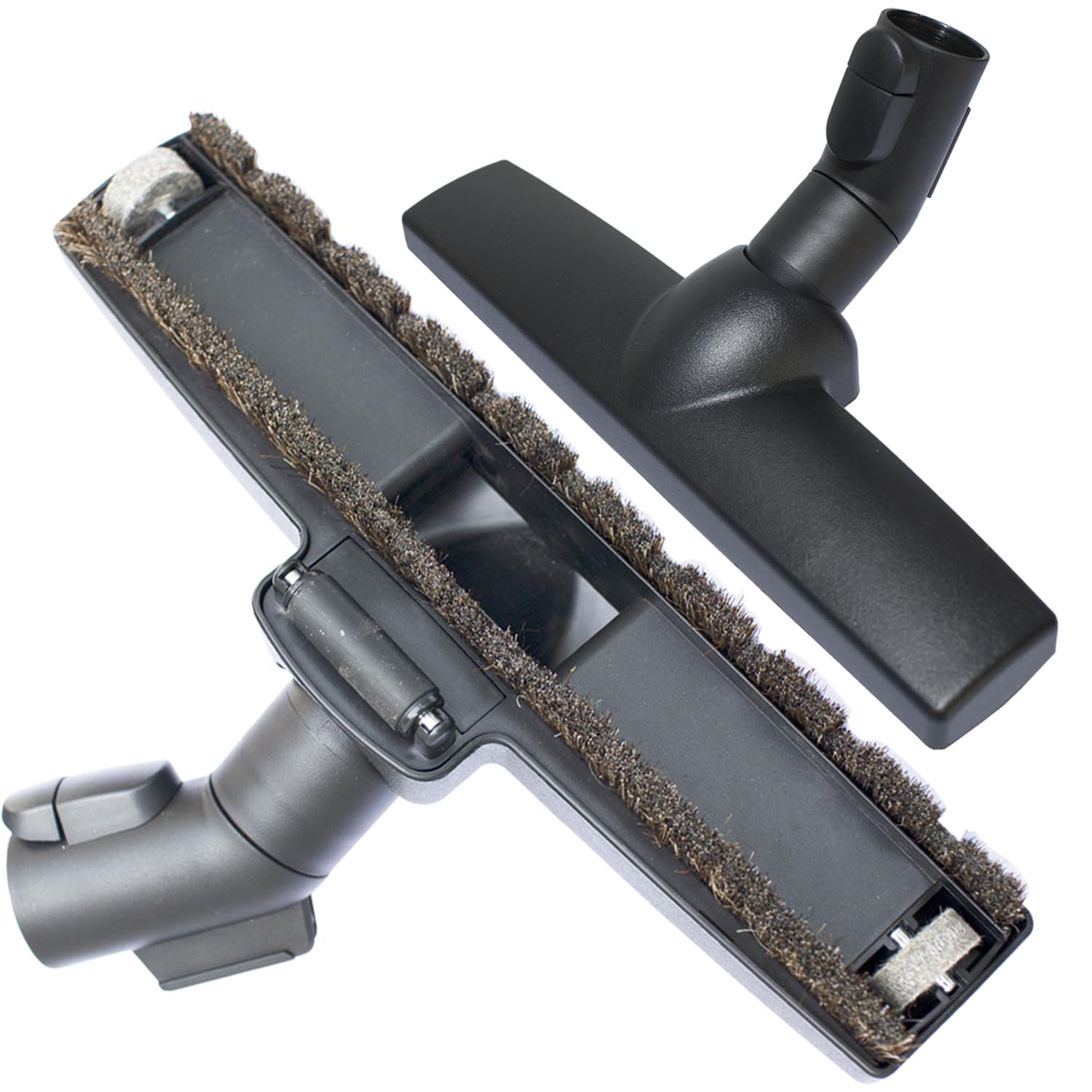 Horse Hair Vacuum Brush Attachments with Wheels - Ideal for Carpets, Tile, and Hardwood Floors