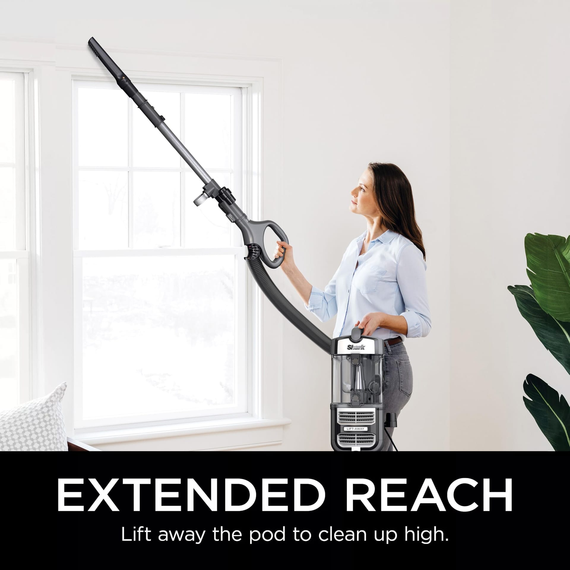 Renewed Shark UV730 Navigator Lift-Away Upright Vacuum with Powerfins Hairpro Brushroll, HEPA Filter, LED Headlights, Swivel Steering - Gray - Review Image 5