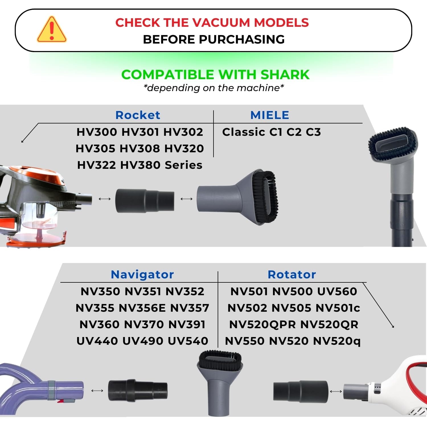 Vacuum Dust Brush for Shark Vacuum Cleaners - Compatible with Navigator, Rocket, Rotator, and Navigator Lift-Away Series - Review Image 3