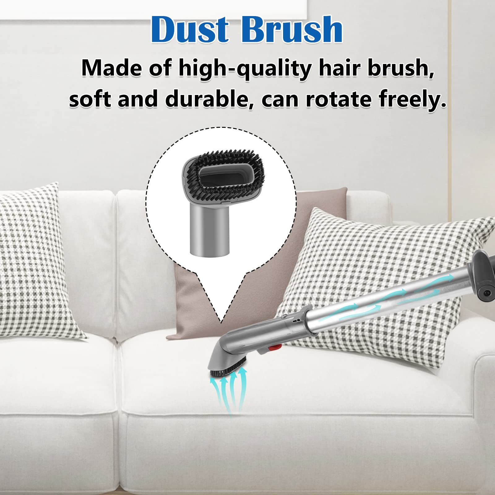 ** 3 Pack Crevice Tool Dust Brush Upholstery Tool Attachment for Shark Navigator Lift-Away Vacuum Cleaner Models

**DESCRIPTION:** Enhance the cleaning efficiency of your Shark Navigator Lift-Away Vacuum with this 3 Pack Crevice Tool Dust Brush Upholstery Tool Attachment set. This package includes a Dust Brush, Crevice Tool, and Wide Upholstery Tool, all compatible with Shark Navigator Lift-Away Vacuum Cleaner models NV350, NV351, NV352, NV355, NV356E, NV357, NV360, NV370, and UV440. These tools are perfect replacements for part numbers 112FFJ and 122FFJ, ensuring a seamless fit and functionality.

Designed for wide compatibility, these attachments are also suitable for Shark Rotator Lift-Away Vacuum Cleaners NV42, NV22, and NV31. The 14-inch Crevice Tool reaches into corners and gaps with ease, making cleaning furniture and windows a breeze. The Dust Brush features soft, high-quality bristles that rotate freely, ideal for cleaning keyboards, lighting fixtures, and various furniture surfaces.

Crafted from durable ABS plastic, these attachments are built to last and ensure optimal performance. Experience powerful suction and efficient cleaning results with these premium quality tools. For added peace of mind, this kit is backed by a 30-day money-back guarantee and a 1-year warranty. If you have any queries or concerns, feel free to reach out to us. Elevate your cleaning experience with these essential attachments for your vacuum cleaner. - Review Image 5