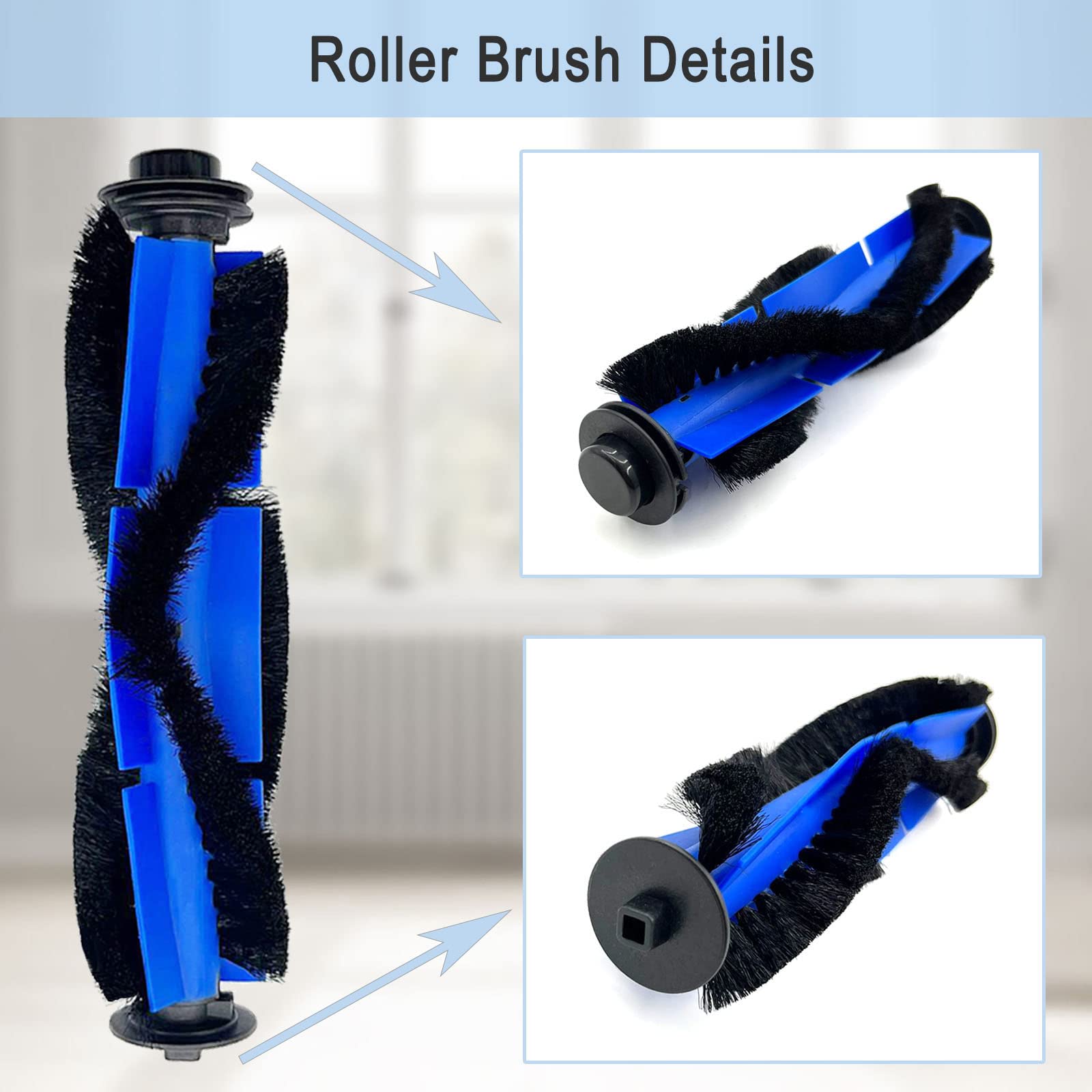10-Pack Replacement Parts for Eufy Robovac 11S, 30C, G30 Robotic Vacuums - Rolling Brush and Side Brushes - Review Image 3