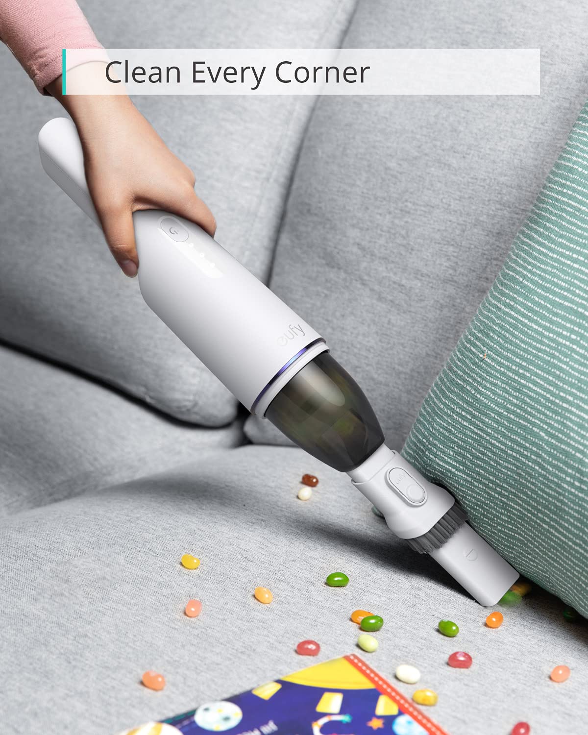 Eufy By Anker HomeVac H11 Cordless Handheld Vacuum Cleaner 1.2lbs 5500Pa Suction Power USB Charging - Review Image 4