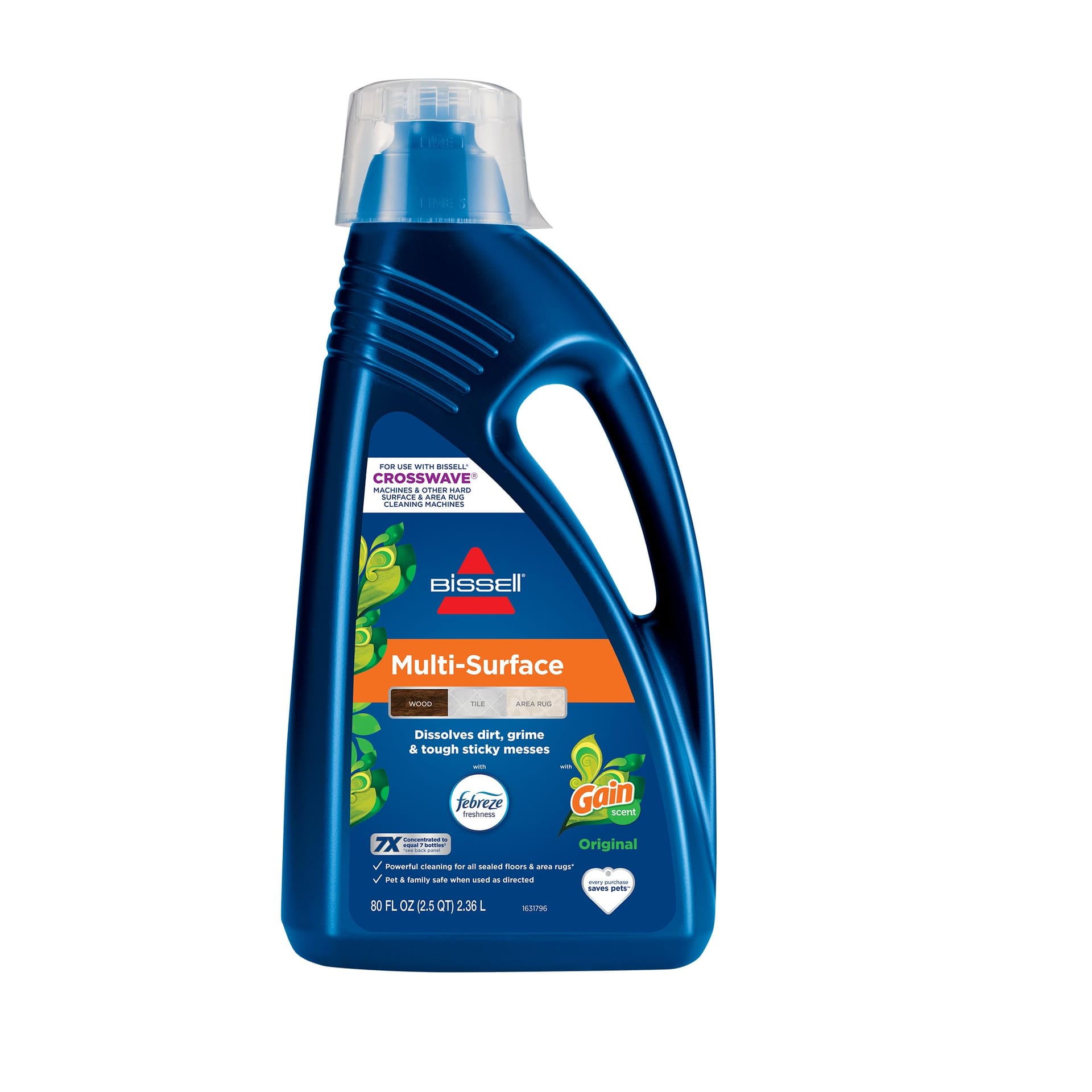 Bissell Multi-Surface Floor Cleaner with Febreze Original Gain Scent for Crosswave and Spinwave - 80 Oz