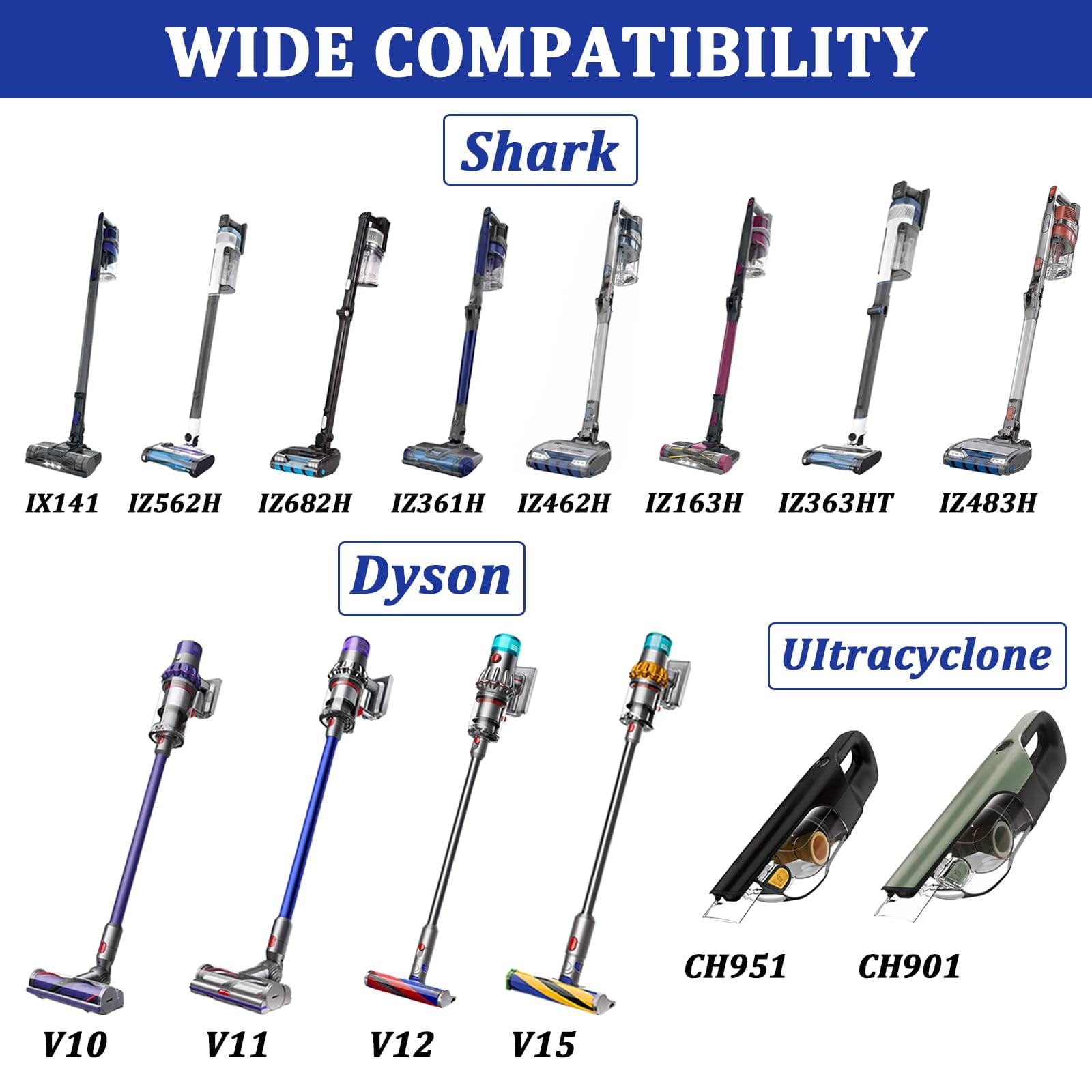 Wall Mount Vacuum Holder for Shark Cordless Stick Vacuums and Dyson Outsize V10 V11 V12 V15 - Lightweight Organizer - Review Image 2