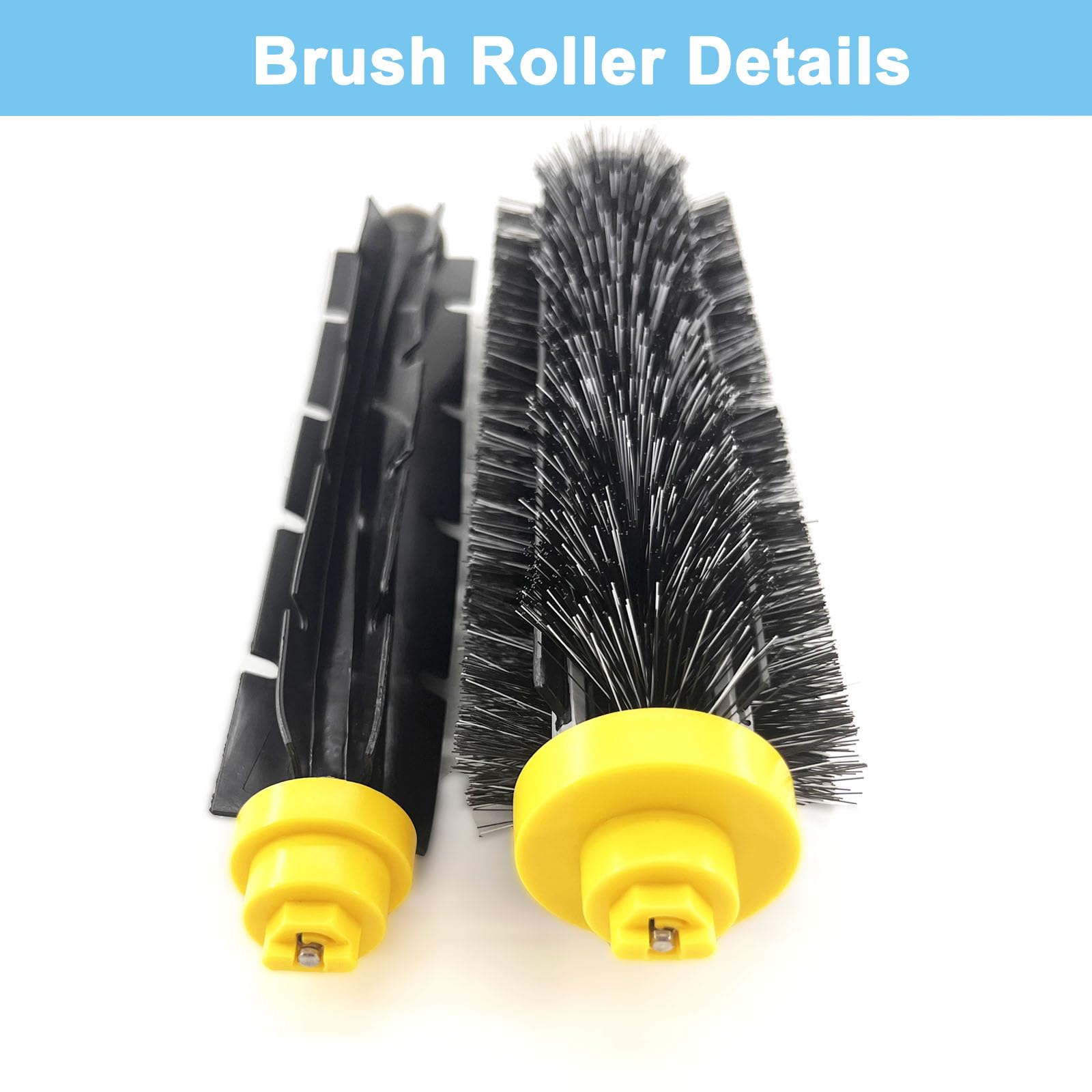 Replacement Parts for iRobot Roomba 600 & 500 Series Vacuum Cleaner - 2 Bristle & 2 Beater Brush Set - Review Image 4