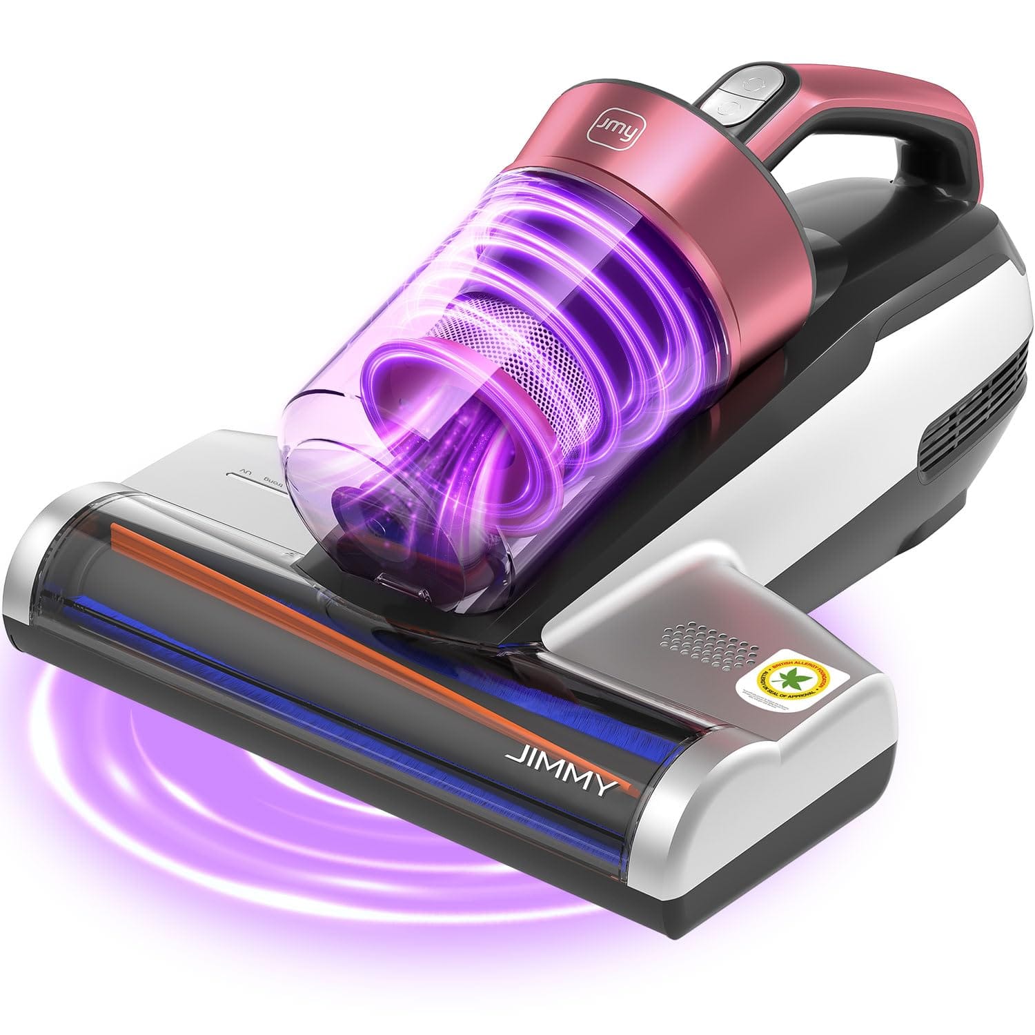 Powerful Jimmy Mattress Vacuum Cleaner with UV-C Light & Ultrasonic Technology, HEPA Filter, 15Kpa Suction - Lightweight Handheld Bed Vacuum (BX5 Pro, Corded)