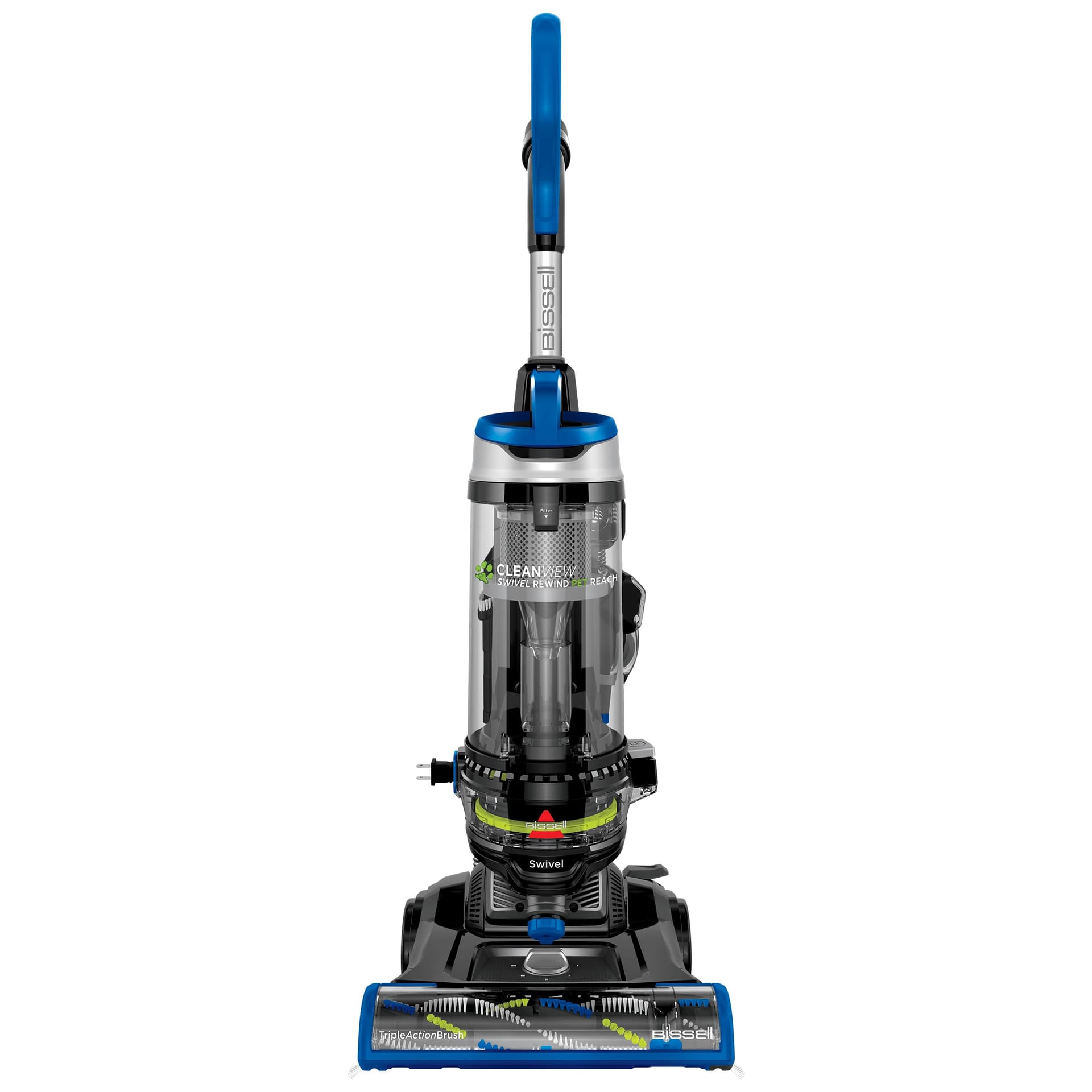 Bissell Cleanview Swivel Rewind Pet Reach Vacuum Cleaner with Automatic Cord Rewind and Quick Release Wand