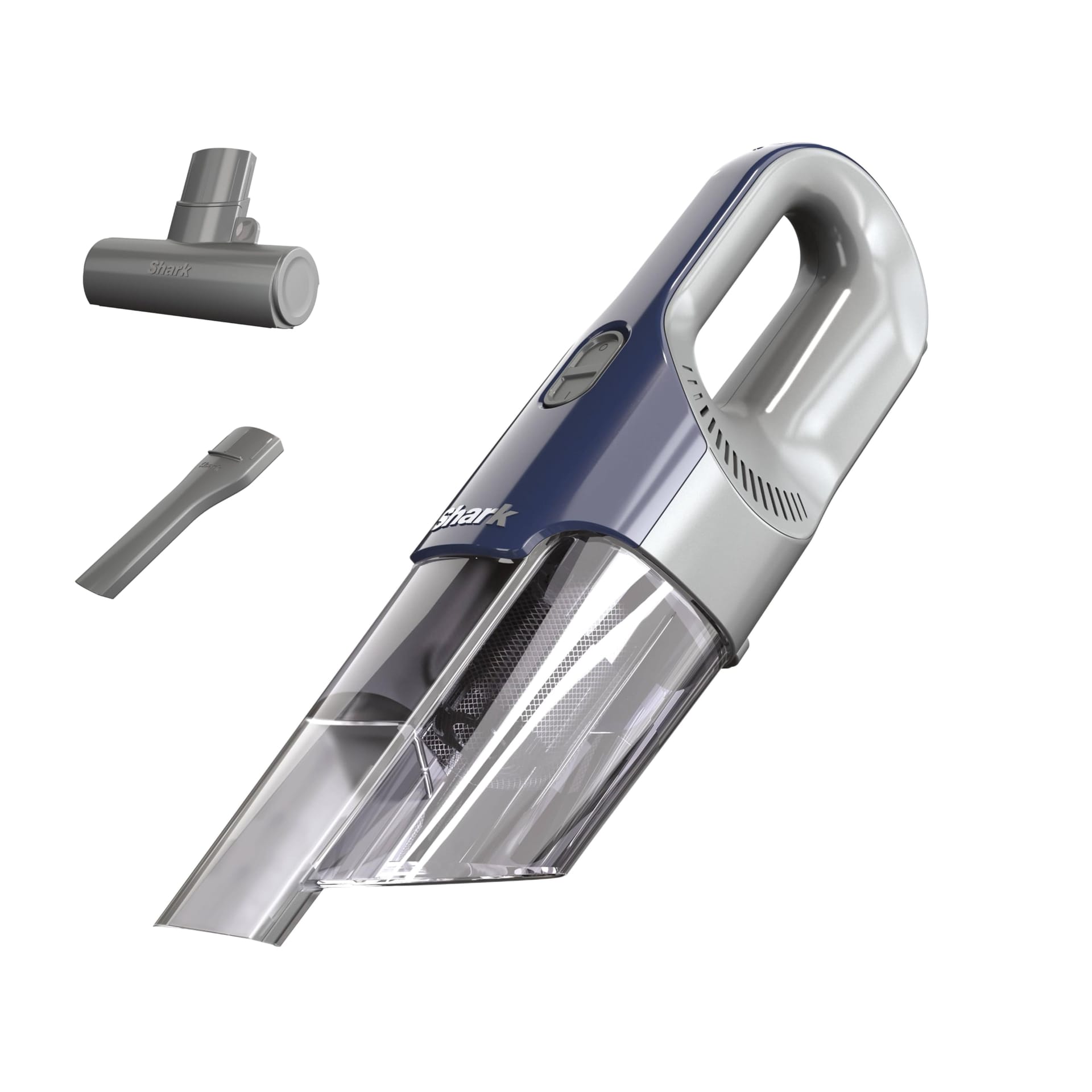 Shark CH701 Cyclone Pet Handheld Vacuum with PetExtract Hair Tool, Hypervelocity Suction, USB Charging, XL Dust Cup, Navy Blue/Grey, Lightweight (1.51 Pounds)