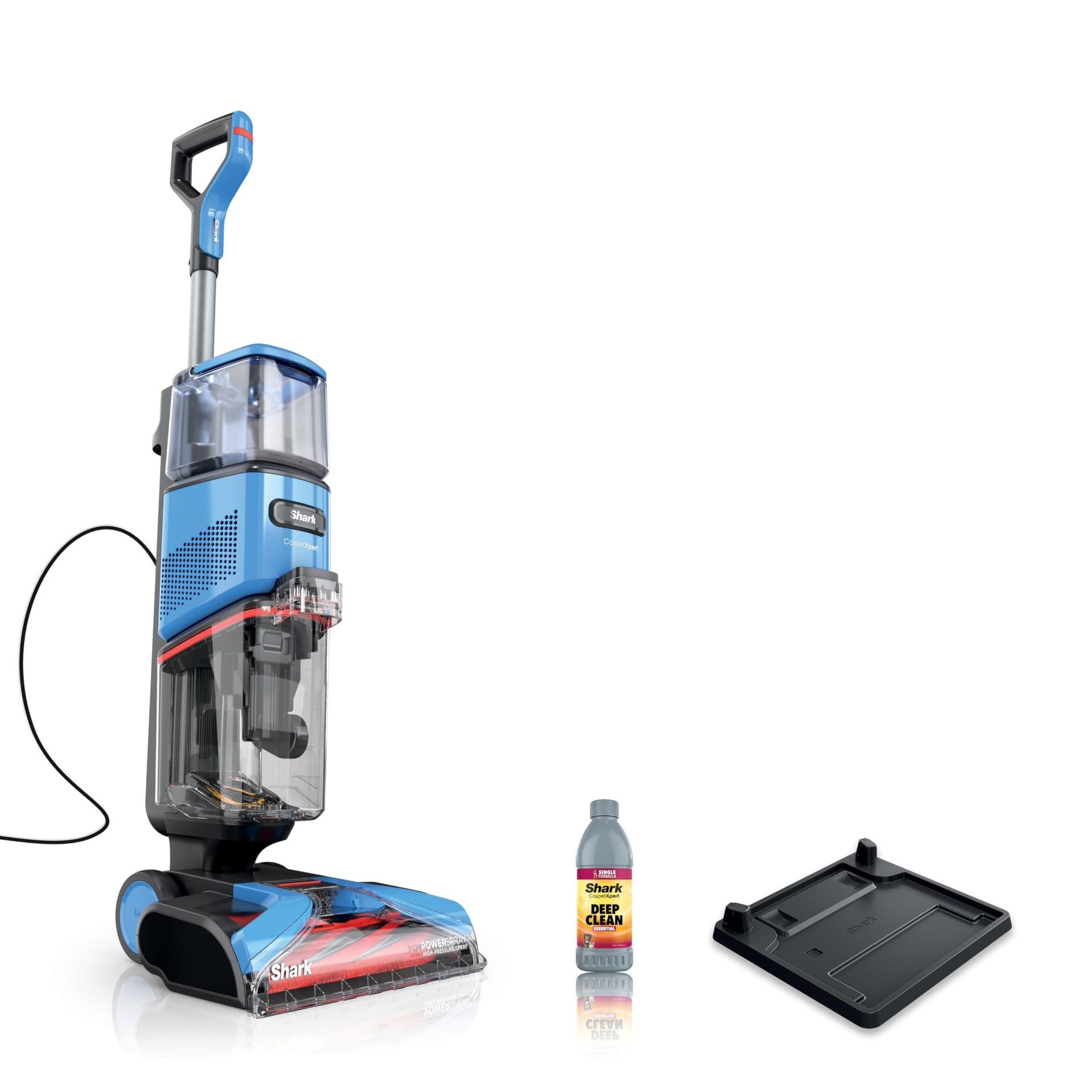 Shark Carpetxpert Upright Carpet & Area Rug Cleaner for Pets, Deep Cleaning & Dirt Removal, Carpet Shampooer, Blue EX121BRN