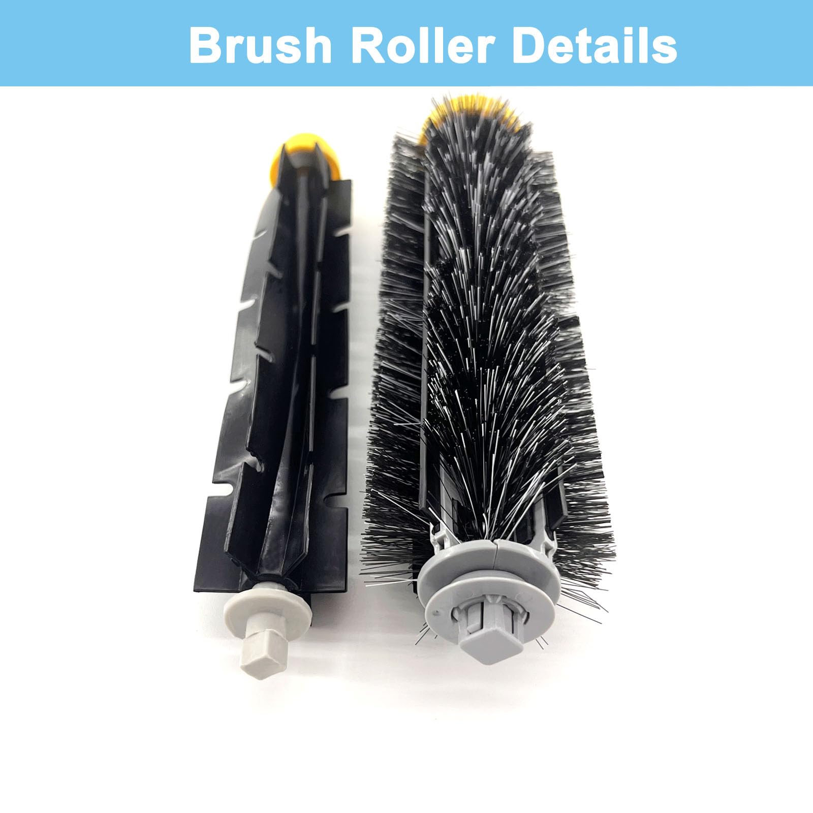 Replacement Parts for iRobot Roomba 600 & 500 Series Vacuum Cleaner - 2 Bristle & 2 Beater Brush Set - Review Image 5