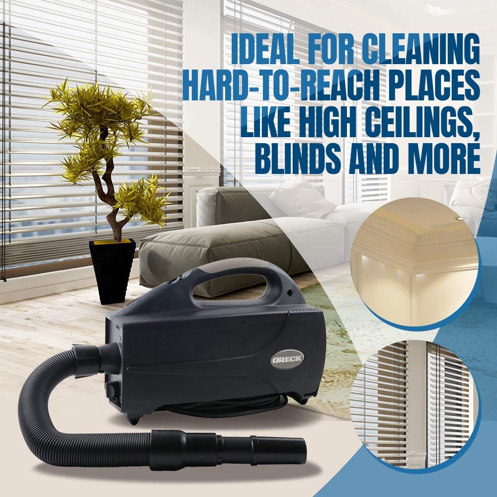 Lightweight Oreck Compact Canister Vacuum Cleaner & Blower with HEPA Filter Bag for Pet Hair, Hardwood Floors - BB1200Db, Black - Review Image 4
