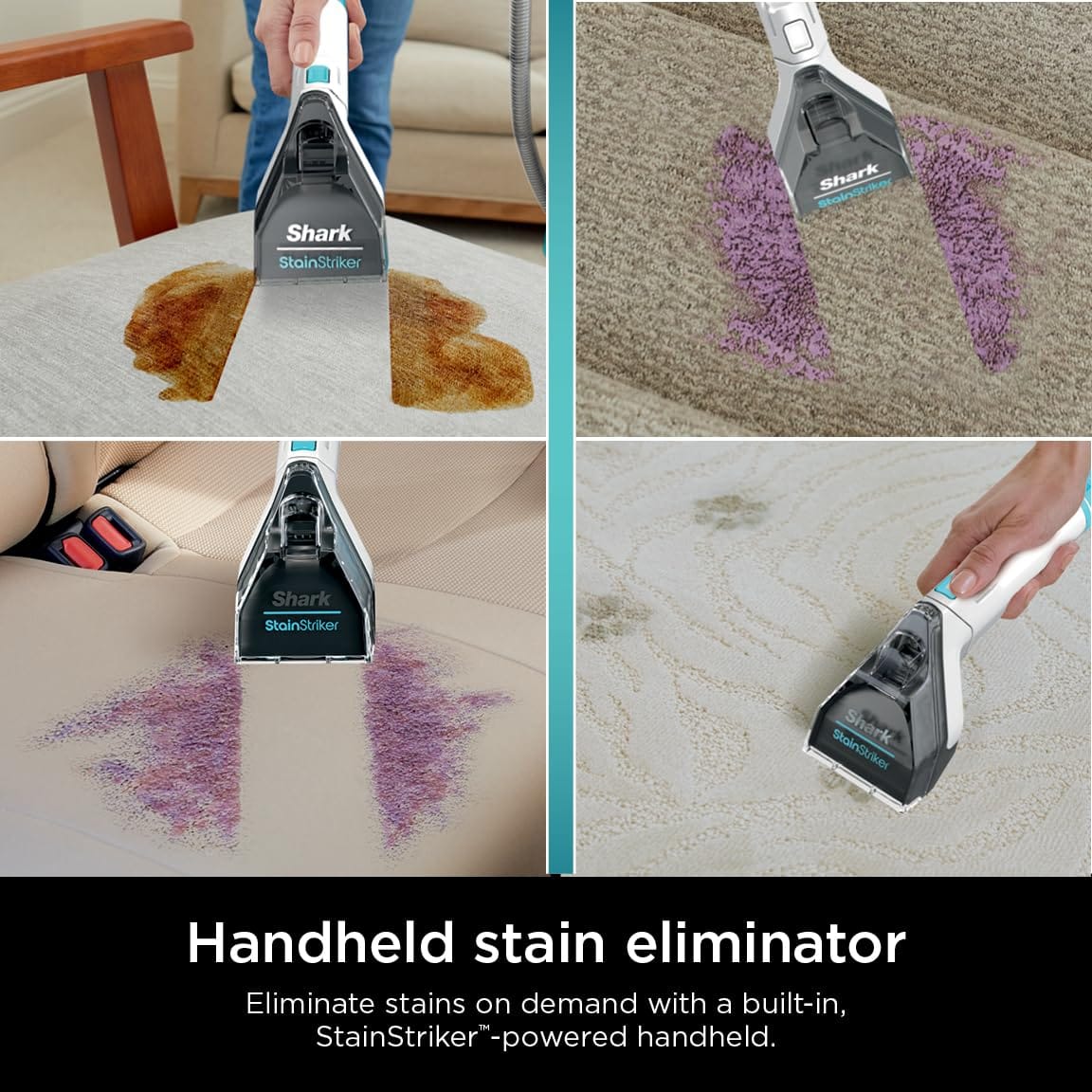 Powerful Shark Stainstriker Portable Carpet & Upholstery Cleaner with 3 Attachments - Ideal for Pets, Carpets, Area Rugs, Couches, Cars & More - Review Image 5