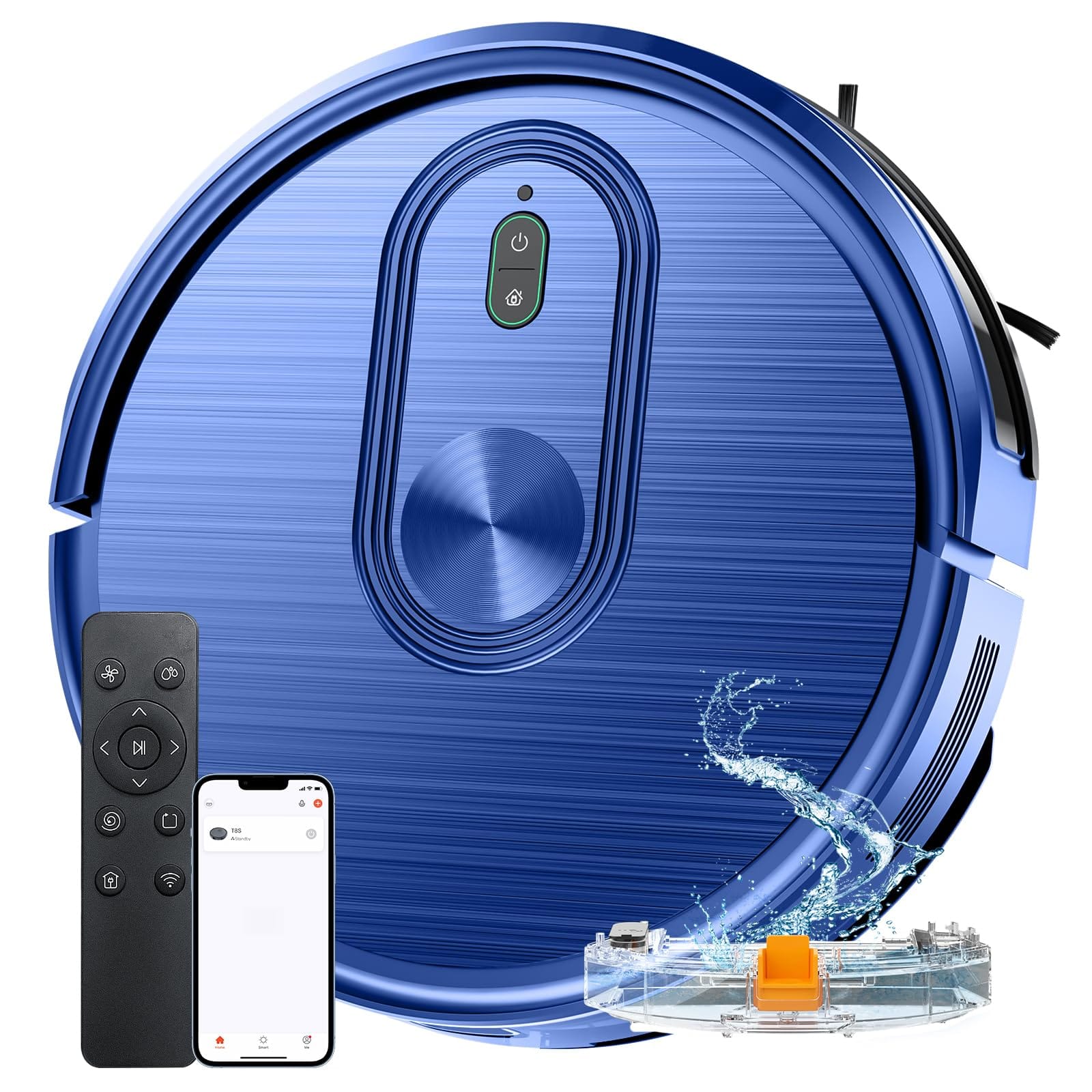 T8S Robot Vacuum and Mop Combo with 2-in-1 Mopping, Max 3200Pa Suction, Pet Hair Cleaning, App Control