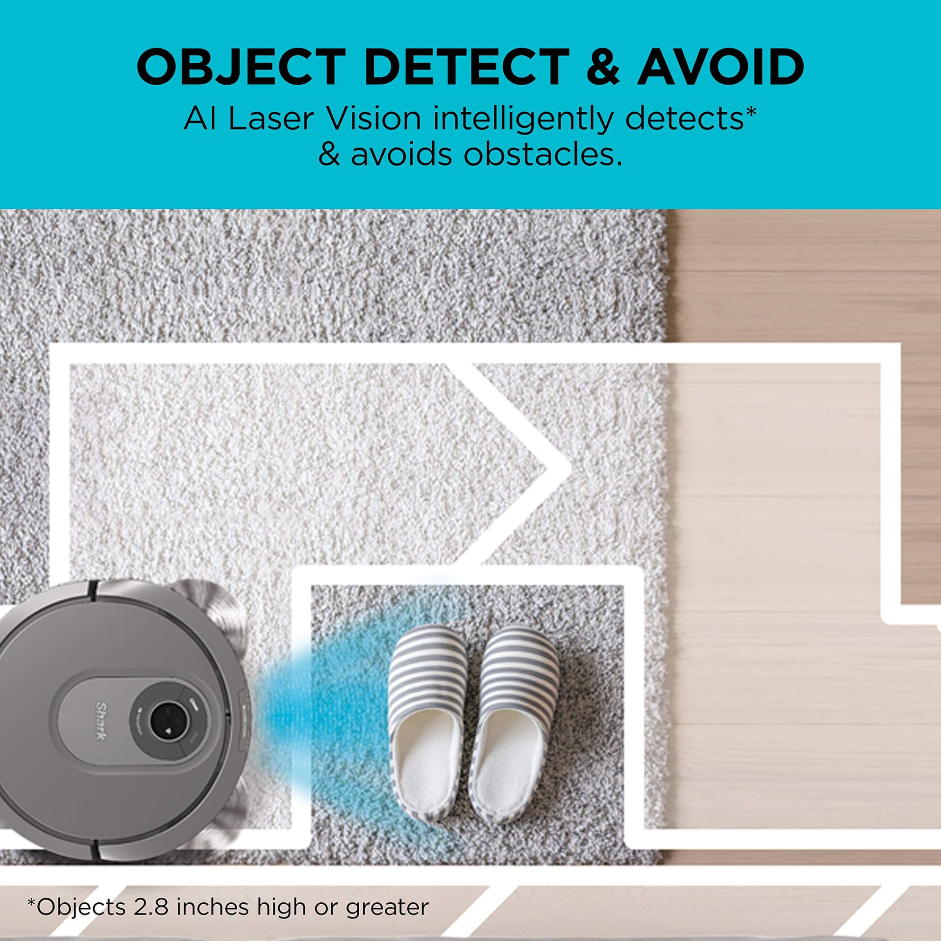 Shark AI Robot Vacuum for Pet Hair, Powerful Suction, Smart Mapping & Scheduling, Logical Navigation, Black/Silver (Rv2001) | Carpet Cleaner - Review Image 3
