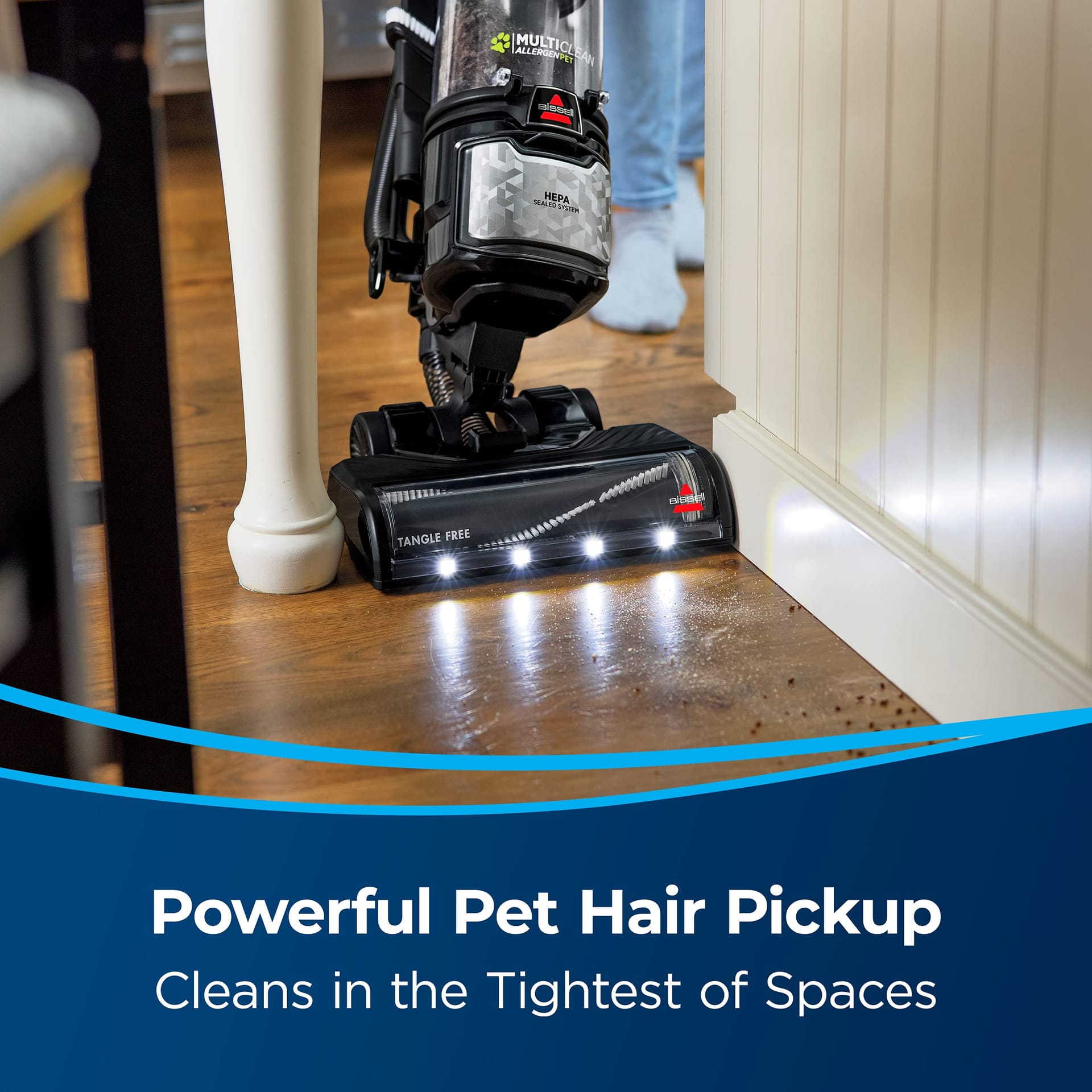 Bissell Multiclean Allergen Pet Slim Upright Vacuum - Powerful Suction, HEPA Filter, Tangle-Free Brush Roll, 31269 - Review Image 3