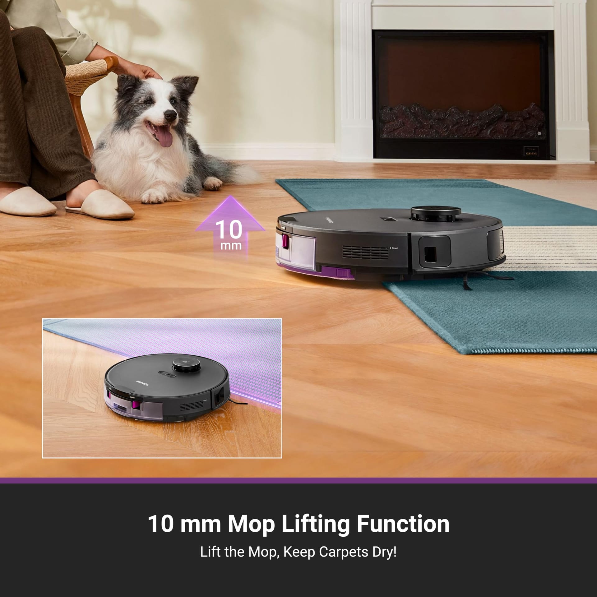 Eureka E20 Plus Robot Vacuum with Bagless Self-Emptying Station, 8000Pa Suction, Lidar Navigation, App Control - Review Image 4