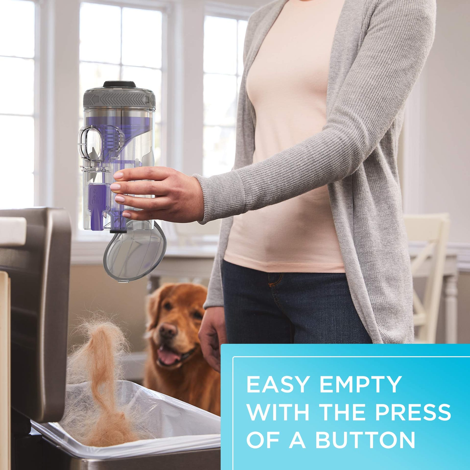 Powerful Black+Decker Powerseries Extreme Cordless Stick Vacuum Cleaner For Pets, Purple (BSV2020P) - Review Image 5
