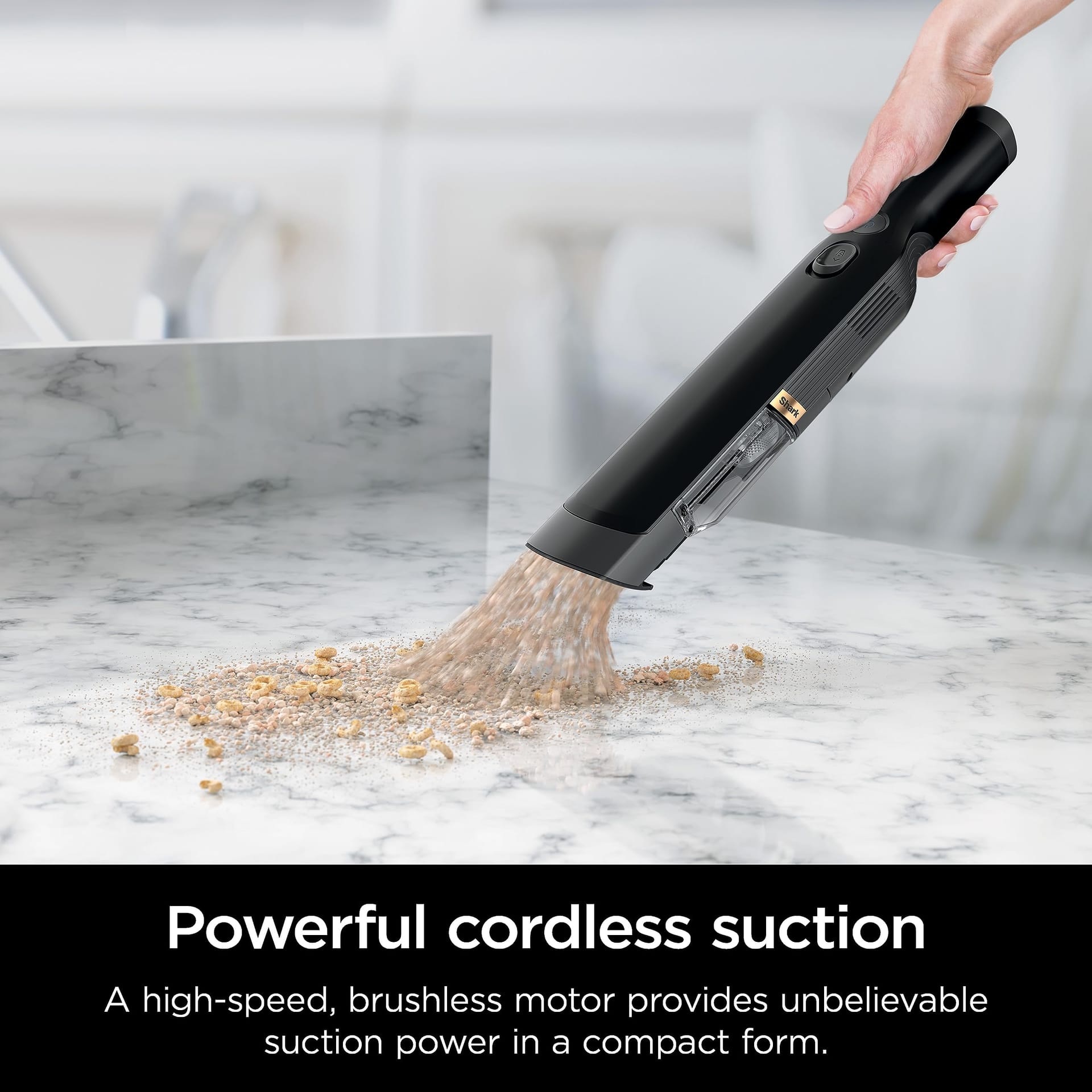 Lightweight Shark WV201BK Wandvac Cordless Handheld Vacuum with Powerful Suction and Accessories, Black - Review Image 3