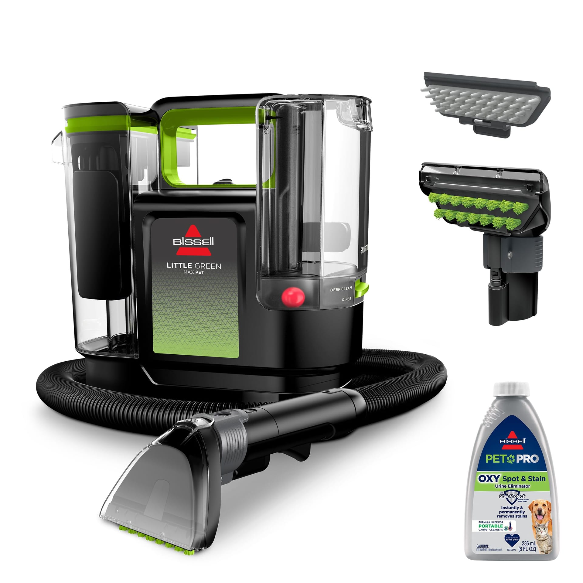 Bissell Little Green Max Pet Smartmix Portable Carpet Cleaner with Smartmix Technology