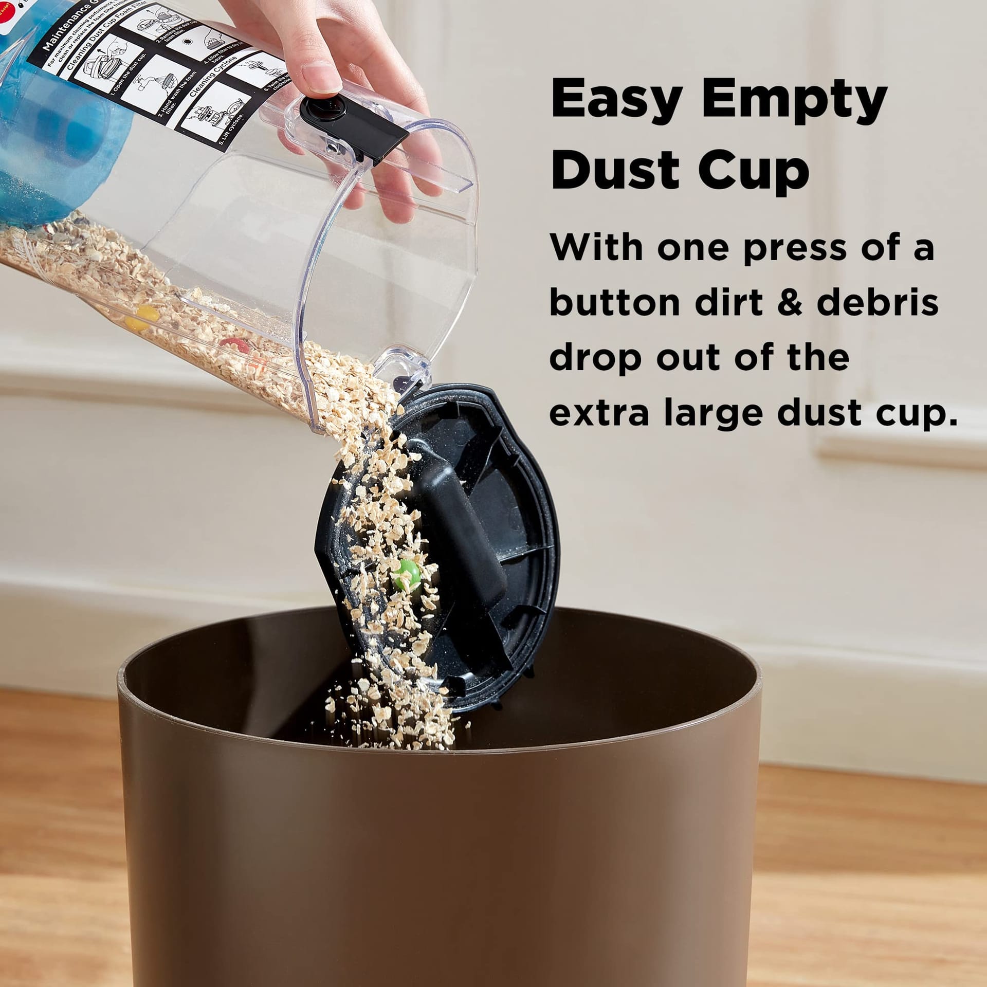 Lightweight Blue Eureka Airspeed Compact Bagless Upright Vacuum Cleaner with Replacement Filter - Review Image 3